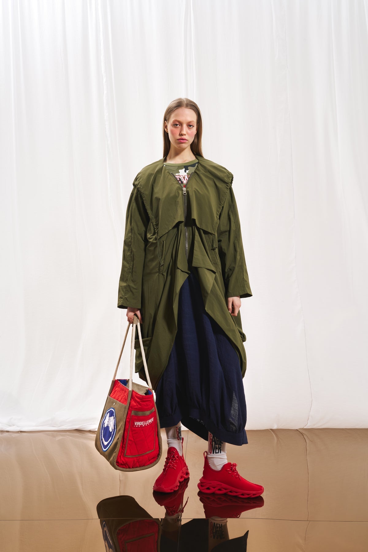 Kahverengi Mercan Maksi Tote Çanta Barbara