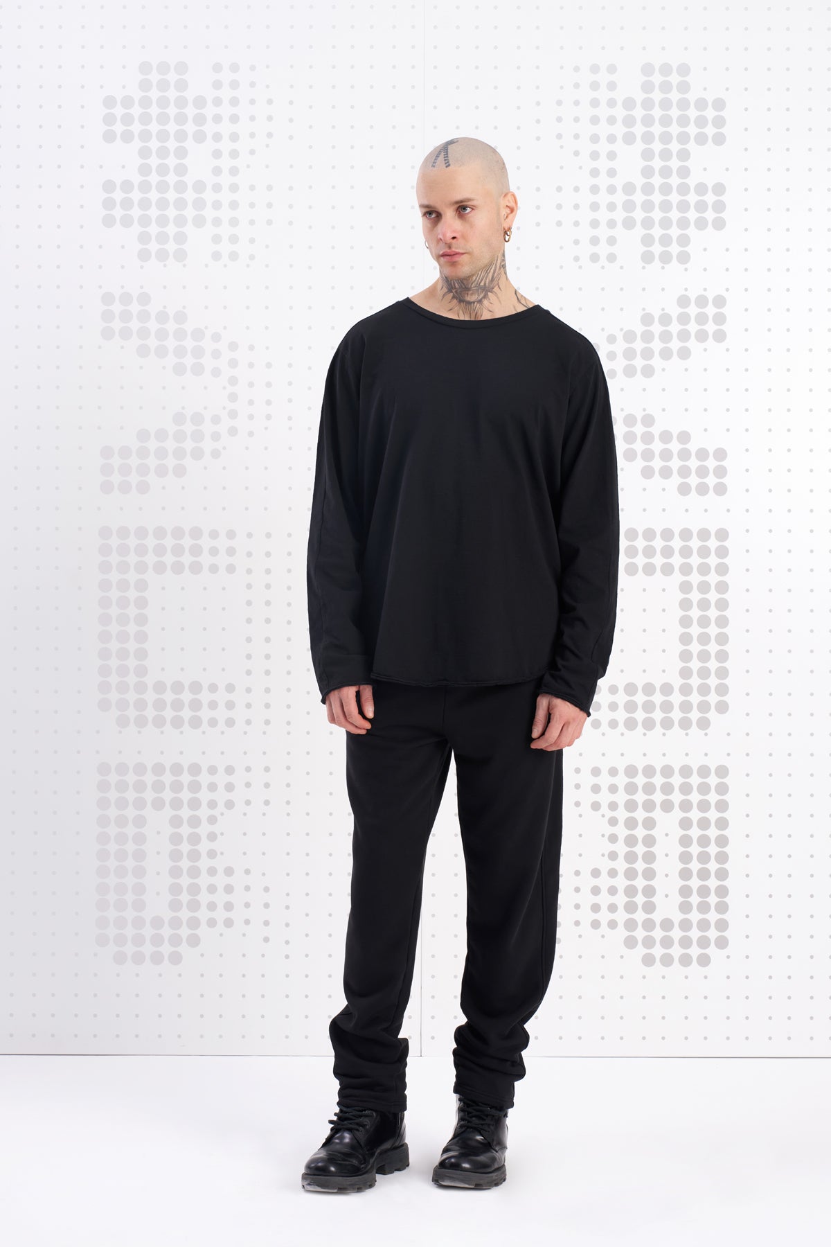 Siyah Uzun T-shirt Foca