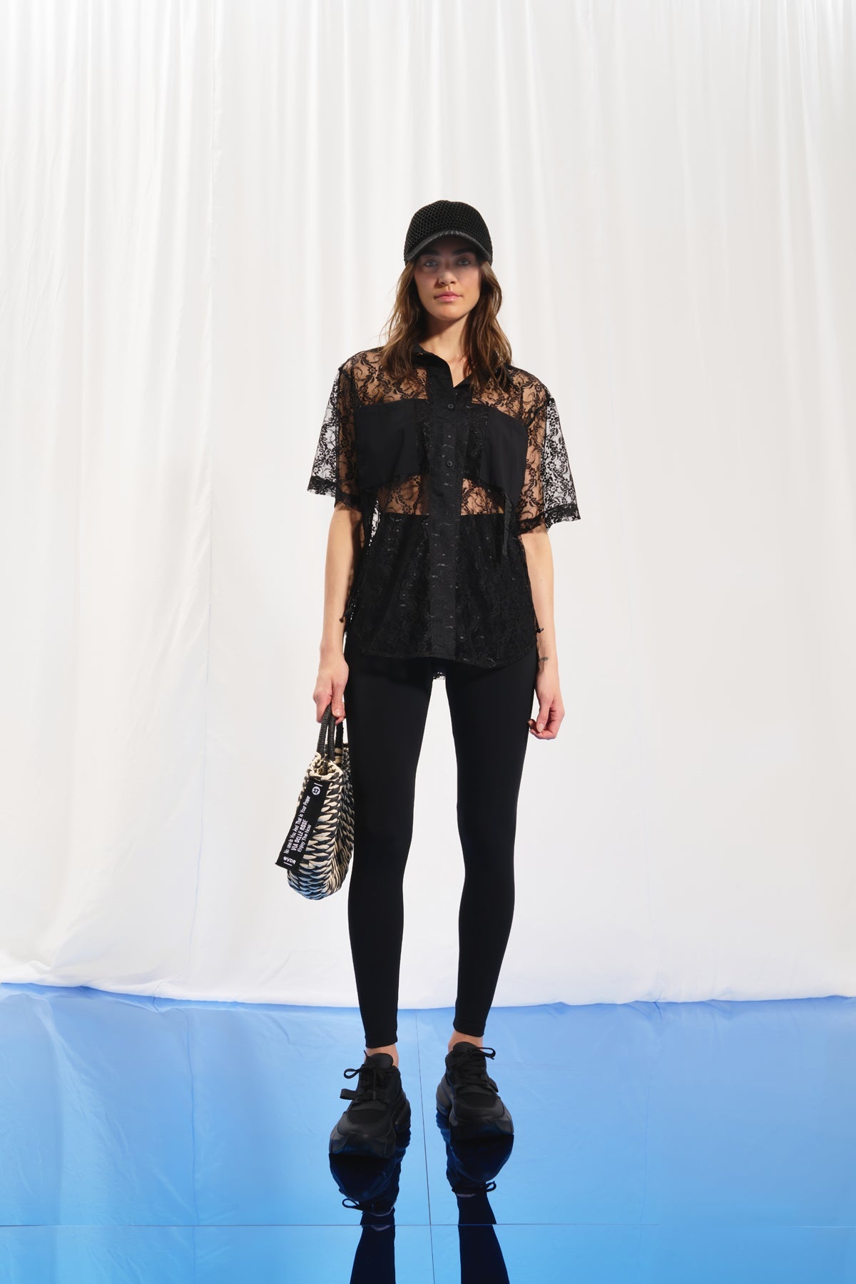 Siyah SPOR Sapka Fok