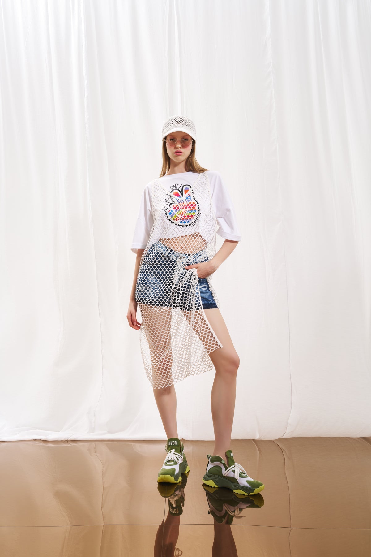 Beyaz SPOR Sapka Fok