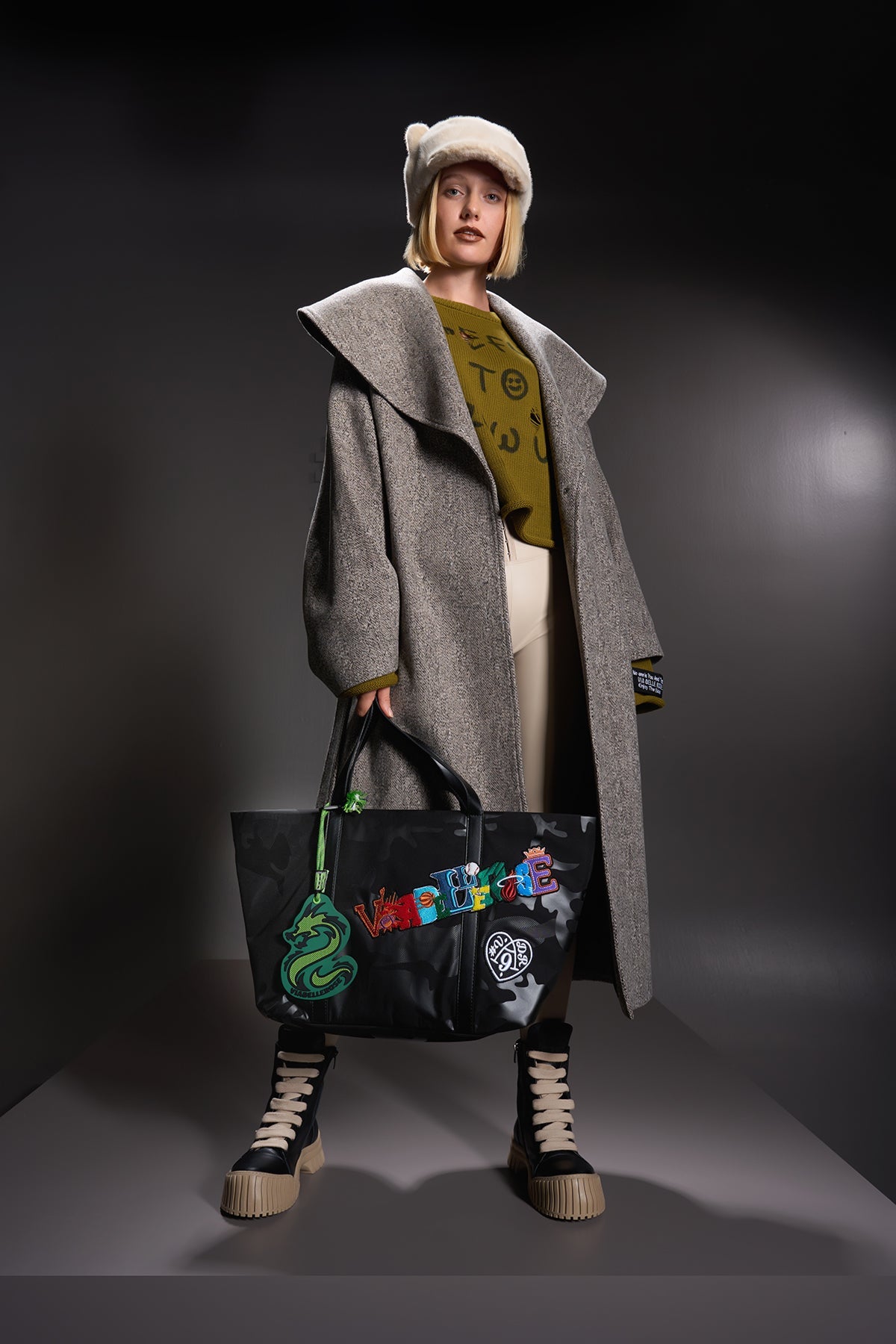 Siyah Kamuflaj Çanta Gp