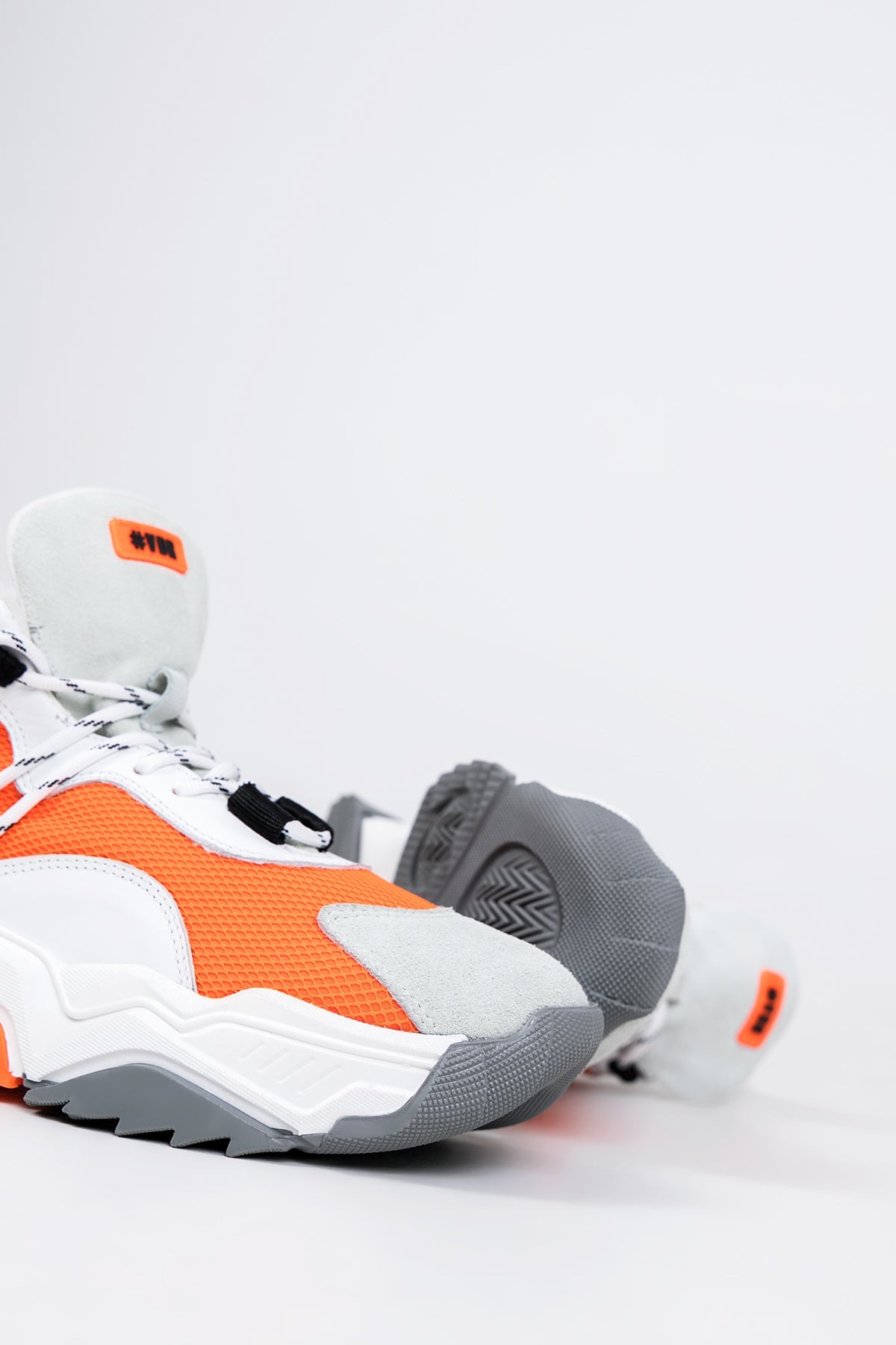 Beyaz Turuncu Spor Ayakkabi Lee