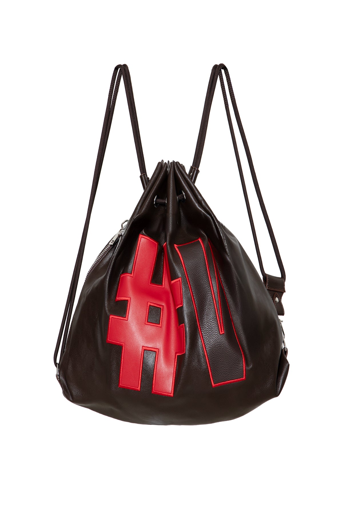 Kahverengi Büzgülü Sirt Çanta Leonis1