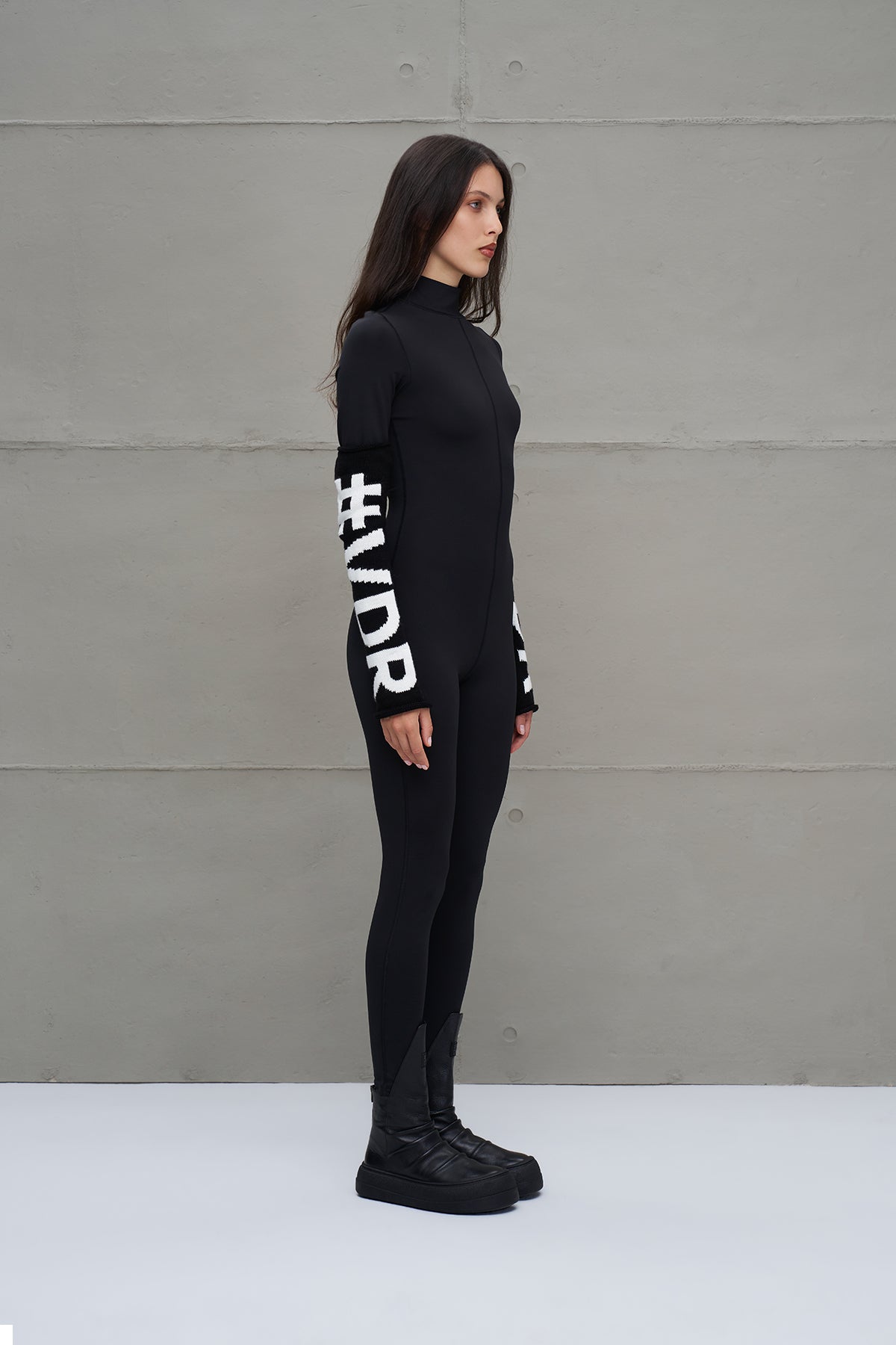 Siyah Kat Detayli Tabanli Deri Bot Pei