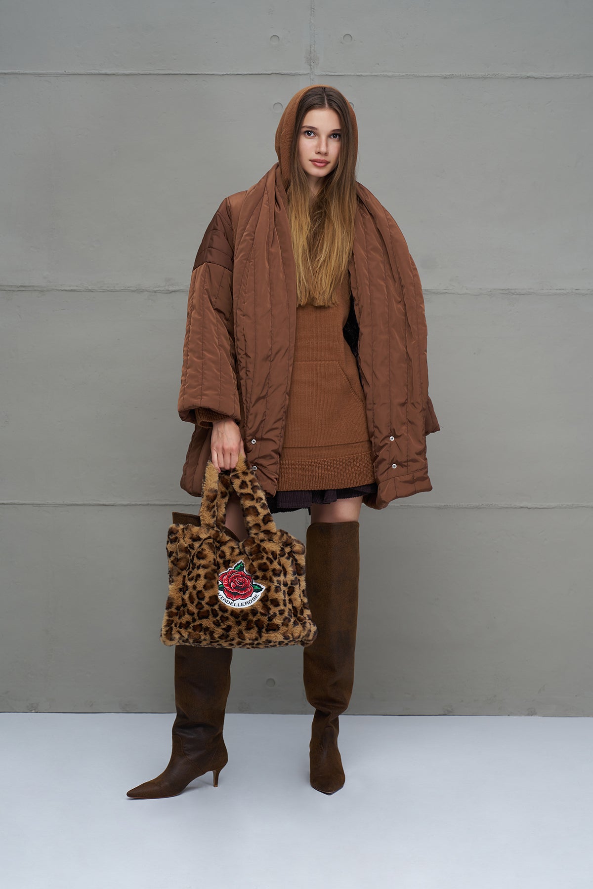 Leopar Leoparli Çanta Pokerol