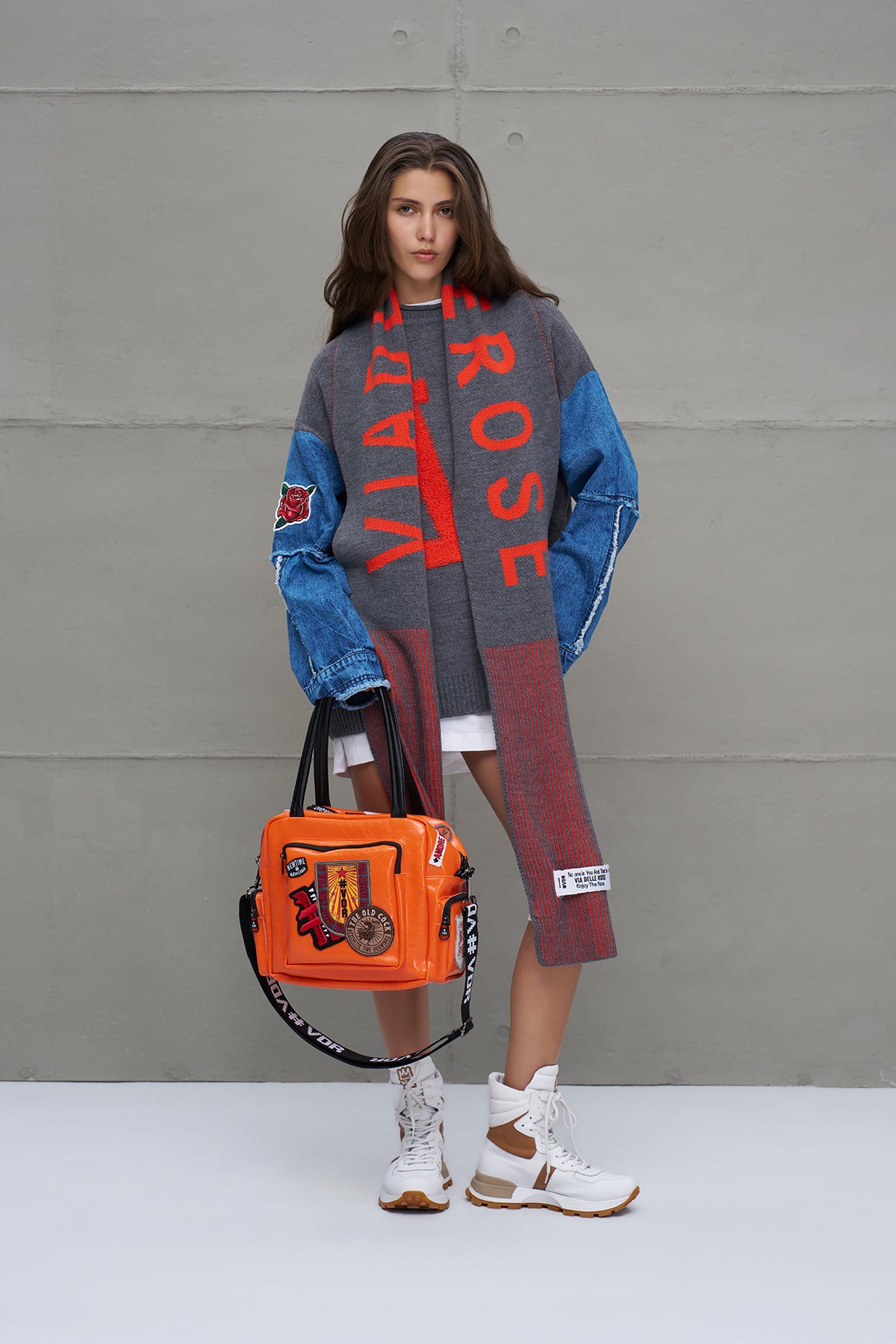 Turuncu Deri Görünümlü Çanta Porto21