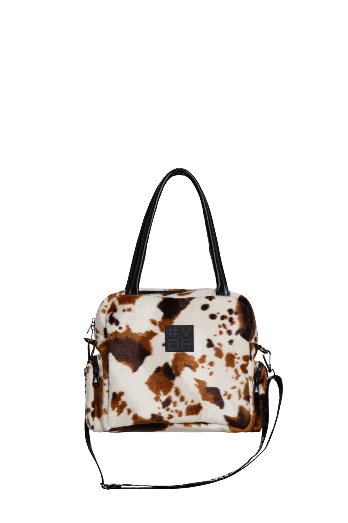 Ekru Kahverengi Kürk Görünümlü Çanta Porto23