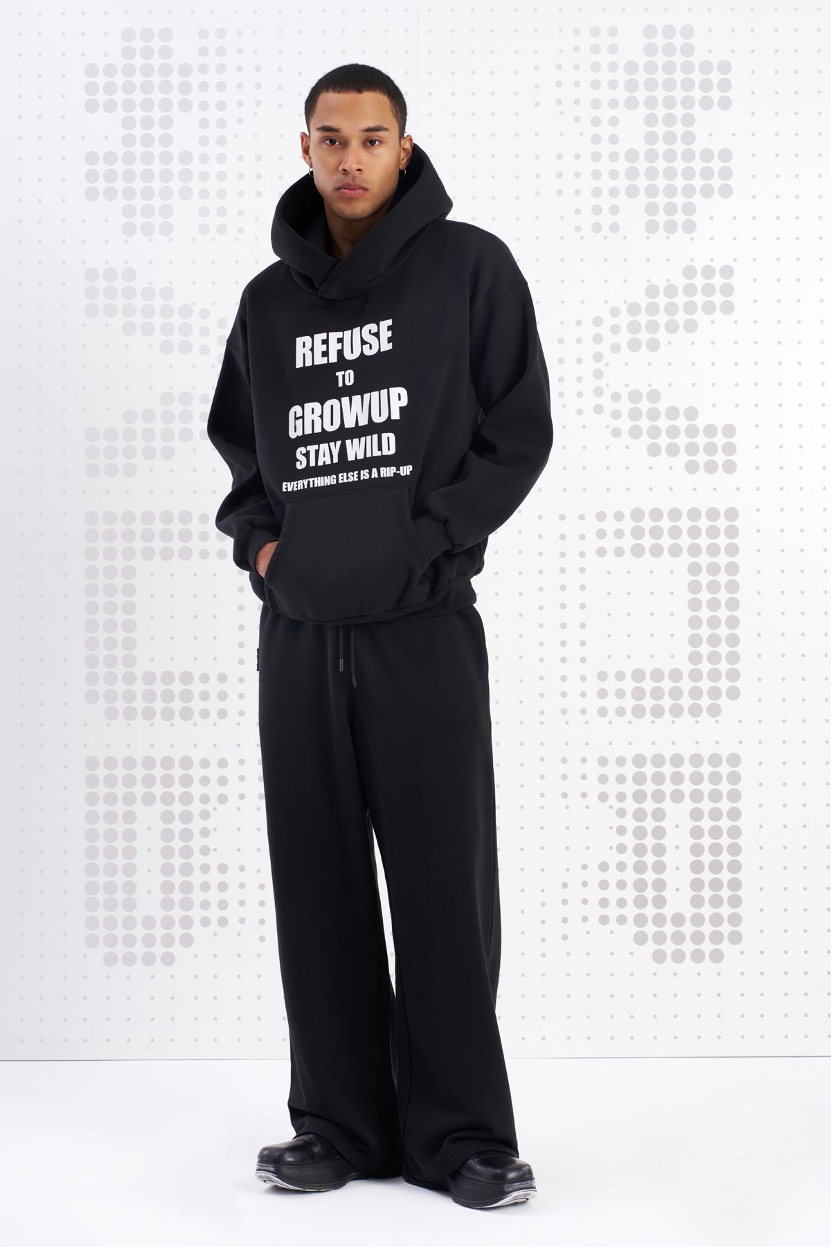 Siyah Sweatshirt Suita