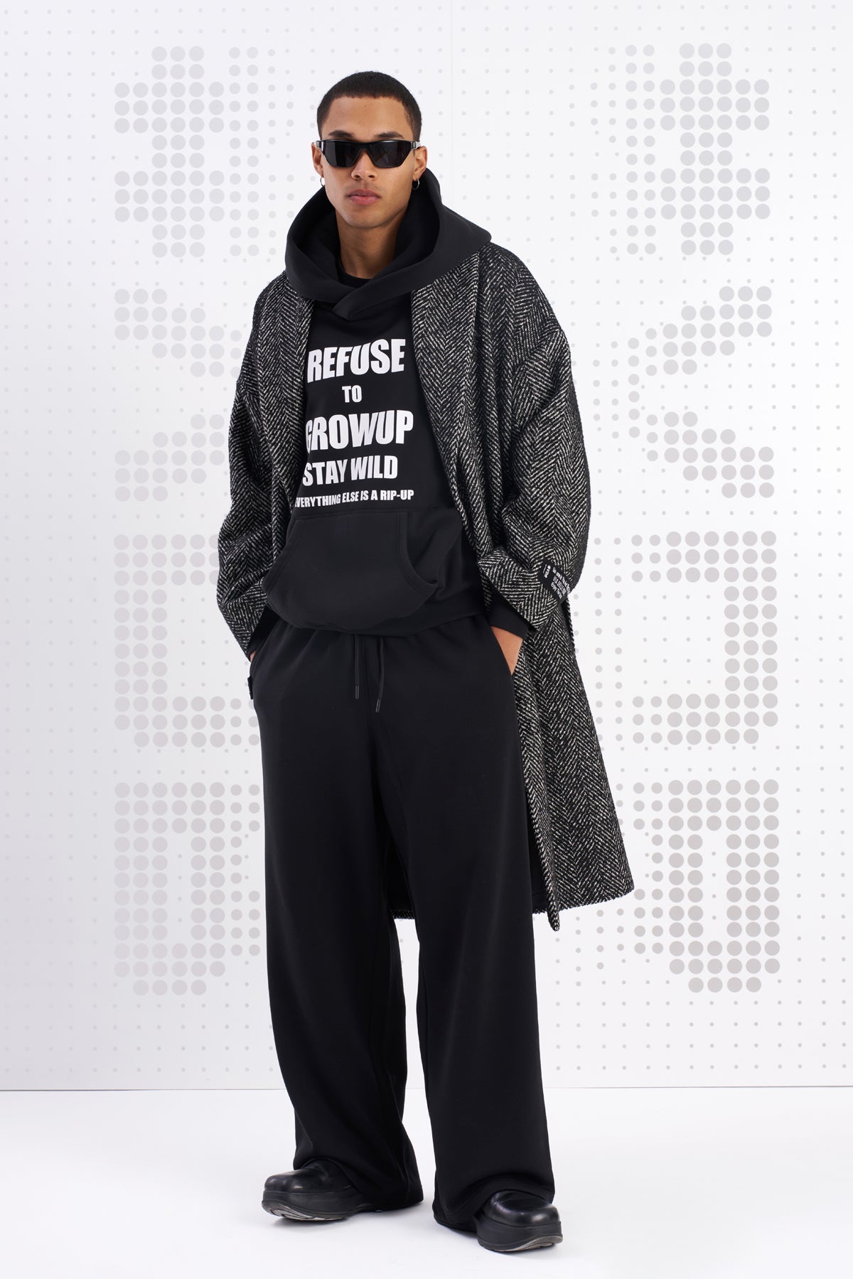 Siyah Sweatshirt Suita