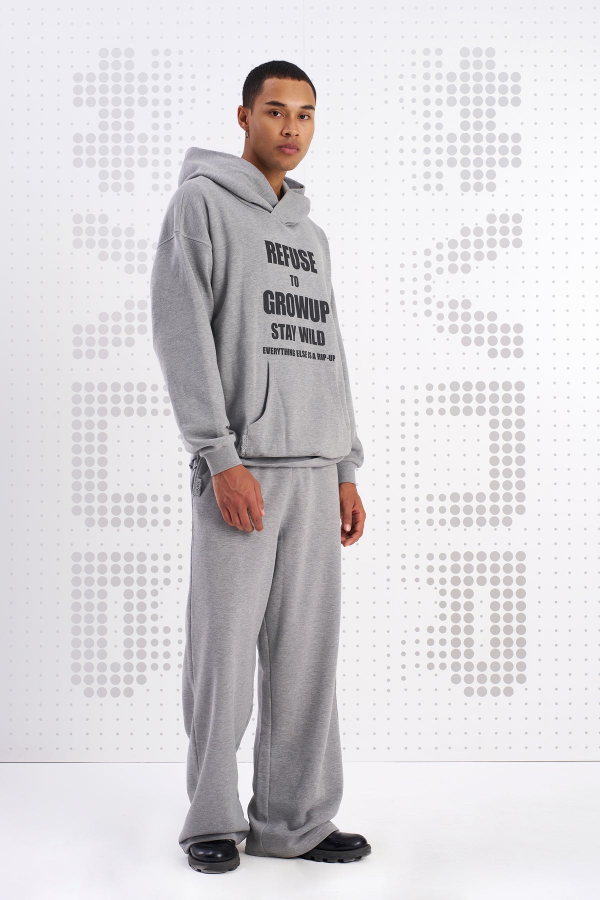 Gri Melanj Sweatshirt Suita