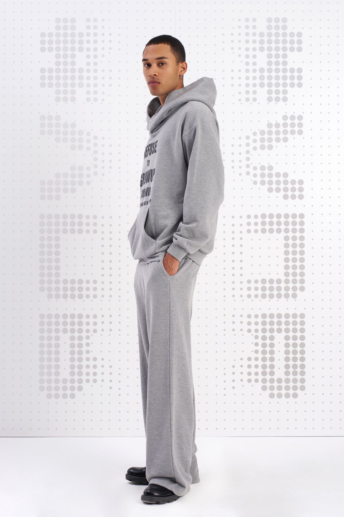 Gri Melanj Sweatshirt Suita