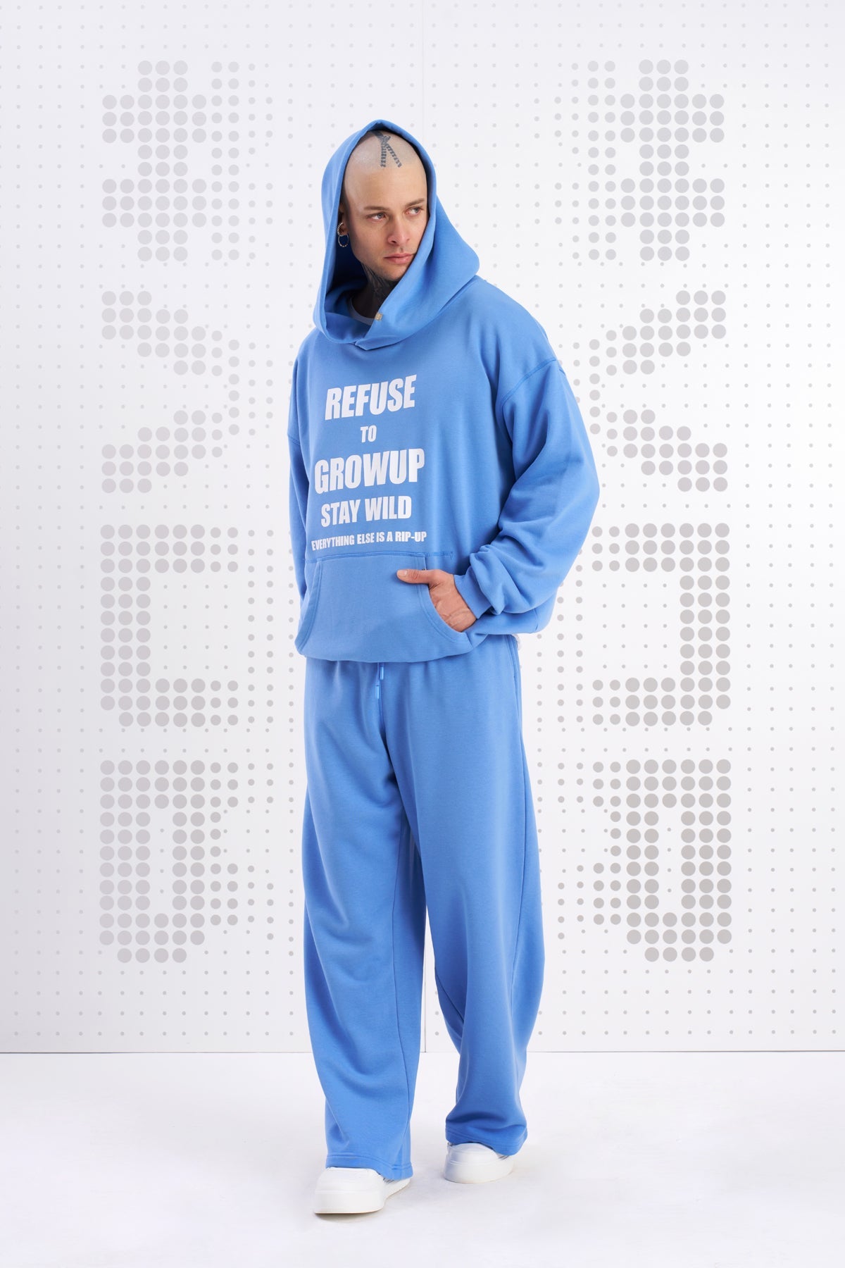 Açik Mavi Sweatshirt Suita