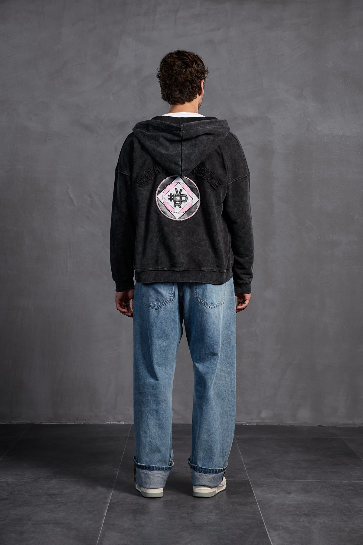 Siyah Armalı Kapüşonlu  Sweatshirt 10000