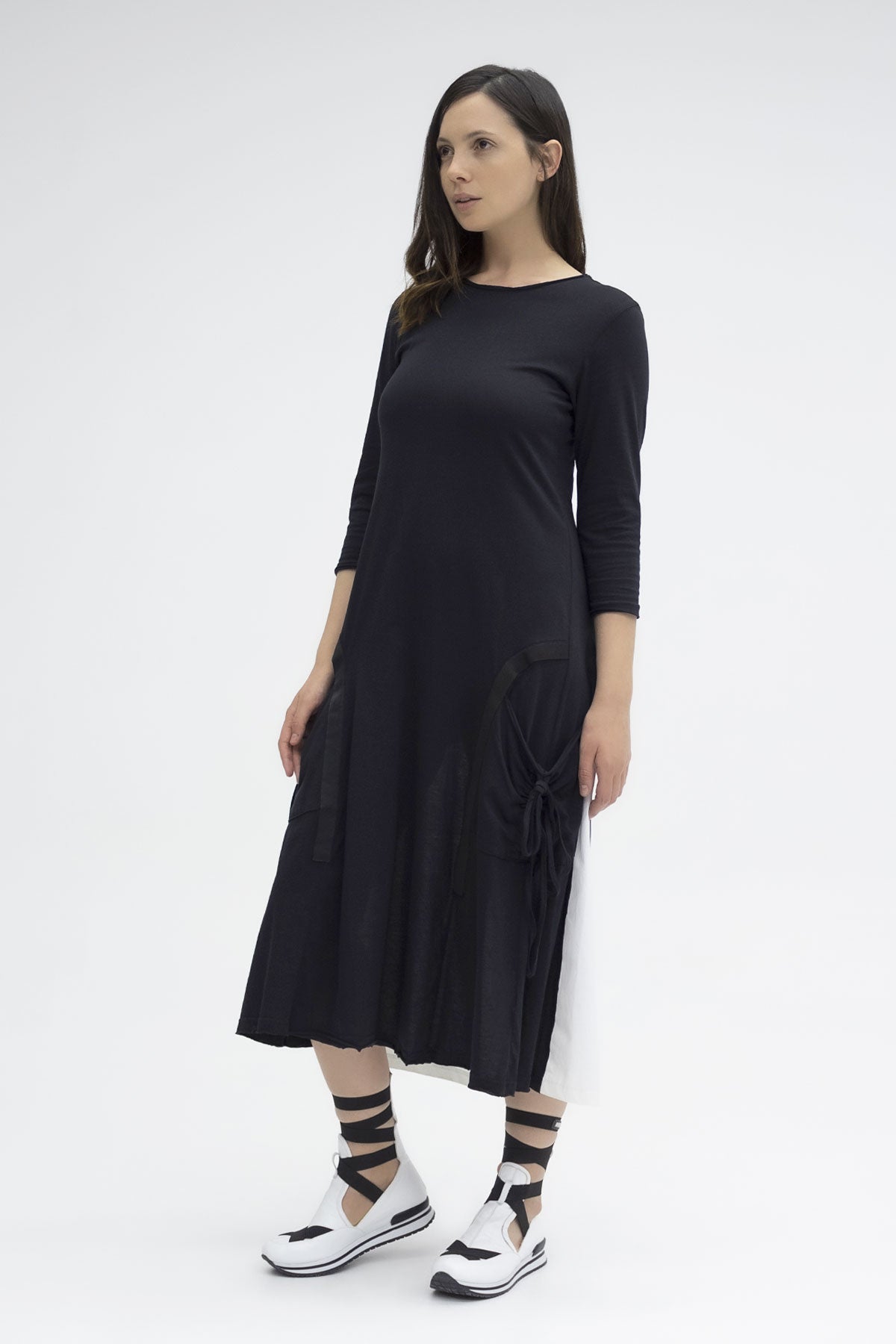 Siyah Beyaz Elbise 3099