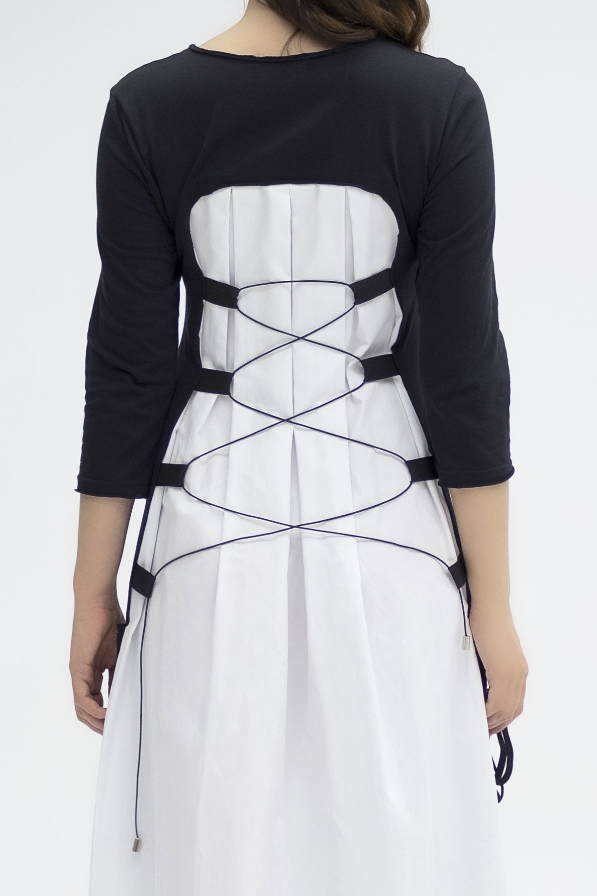 Siyah Beyaz Elbise 3099