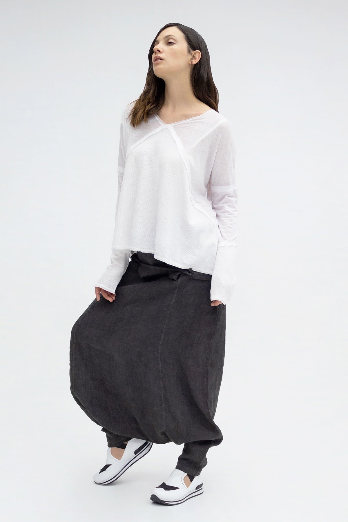 Beyaz Uzun T-shirt 3168