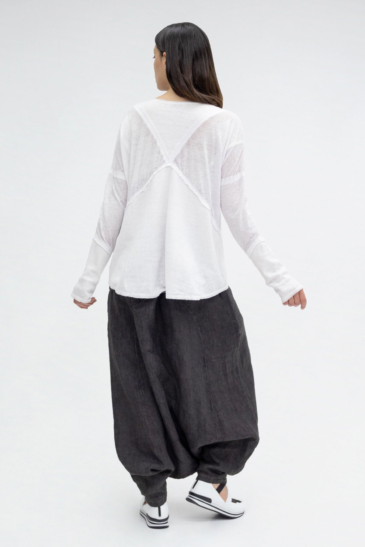 Beyaz Uzun T-shirt 3168