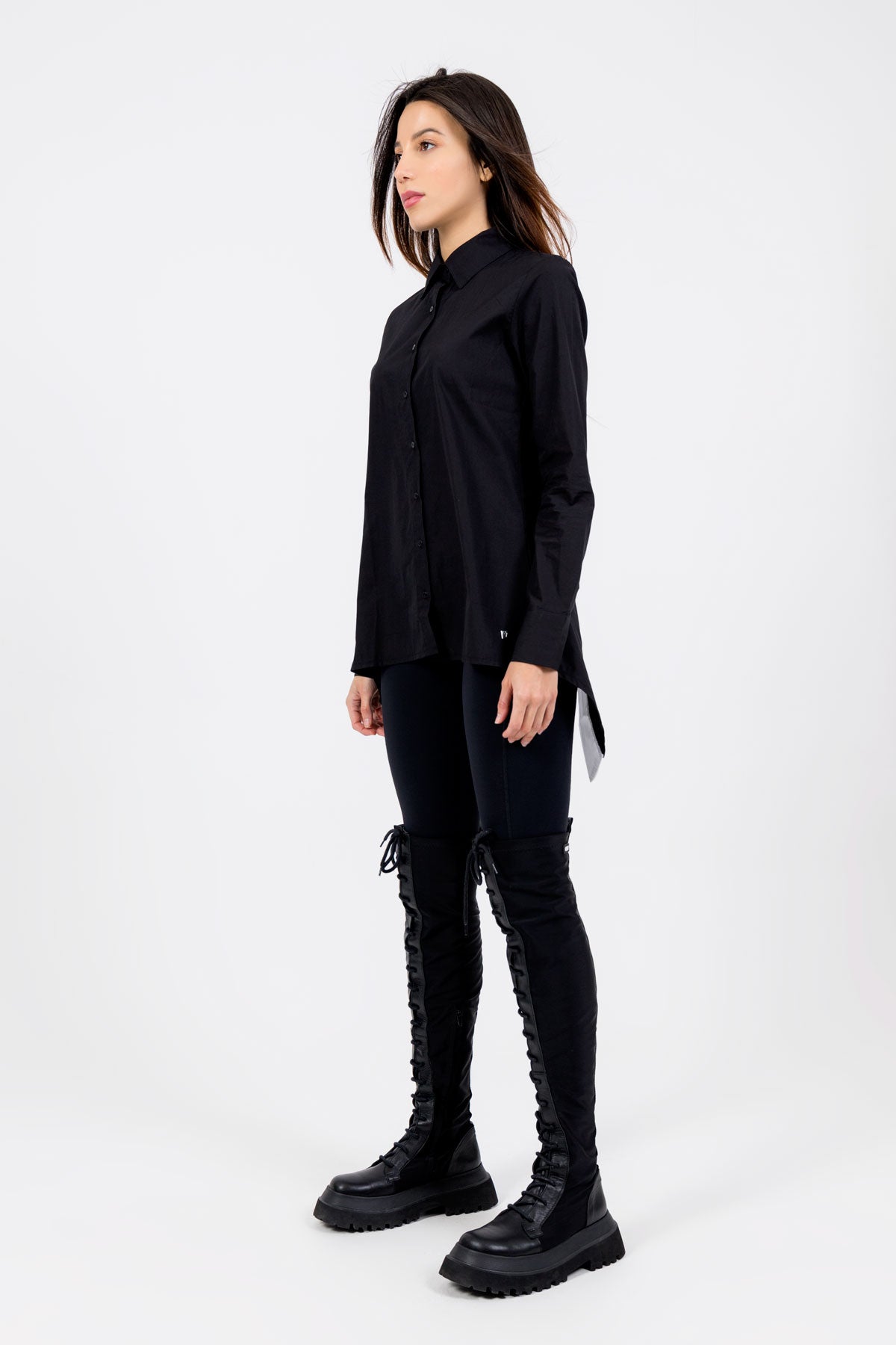 Siyah Beyaz Gömlek 3316