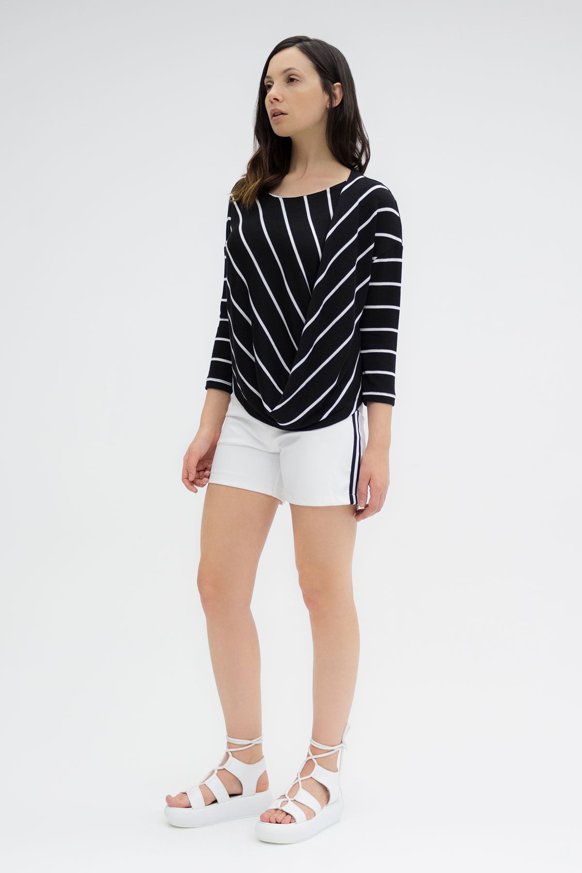Siyah Beyaz T-shirt 3351