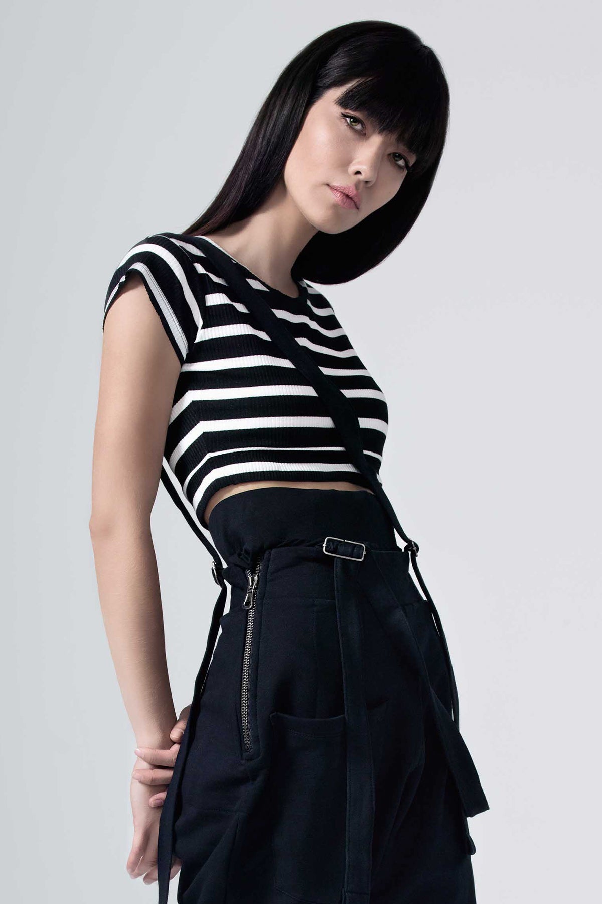 Siyah Beyaz Atlet 3395