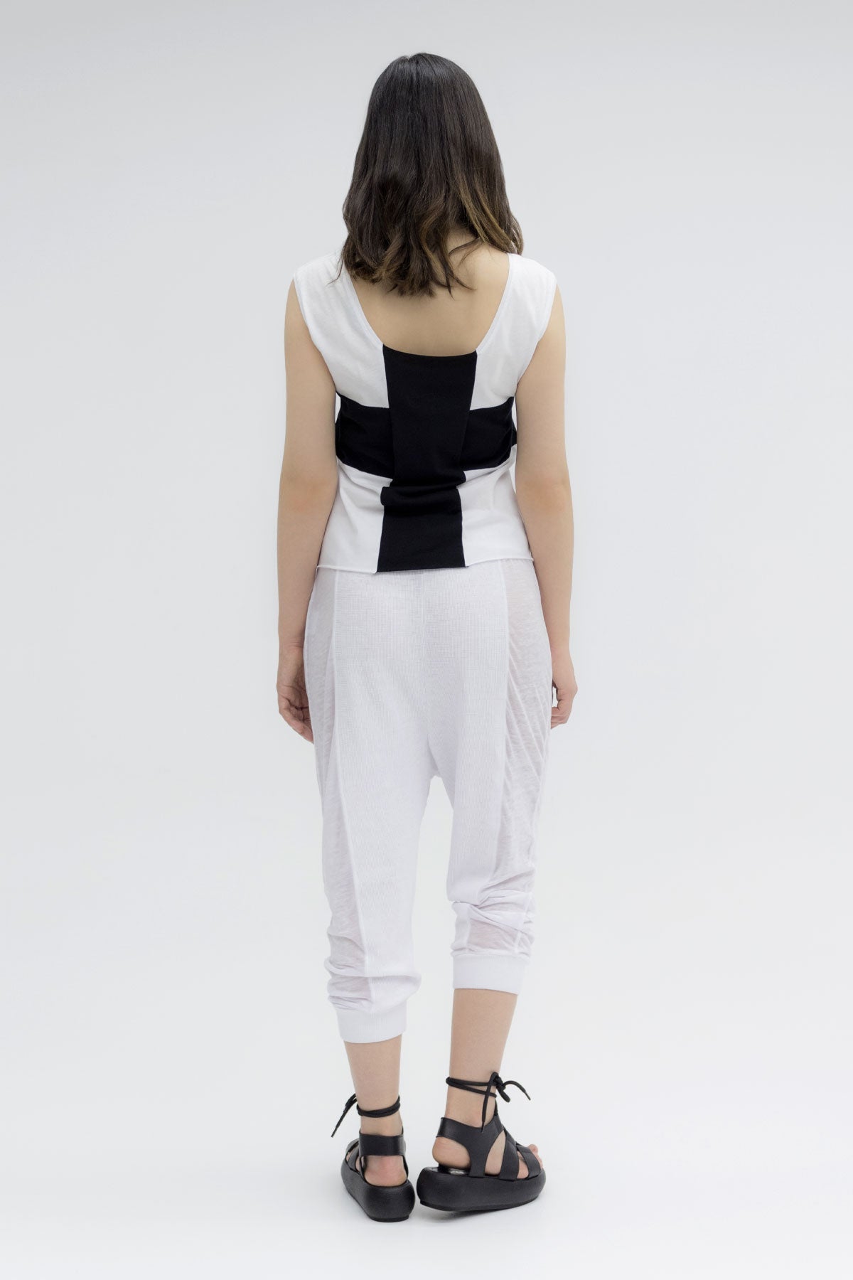 Beyaz Siyah T-shirt 3438