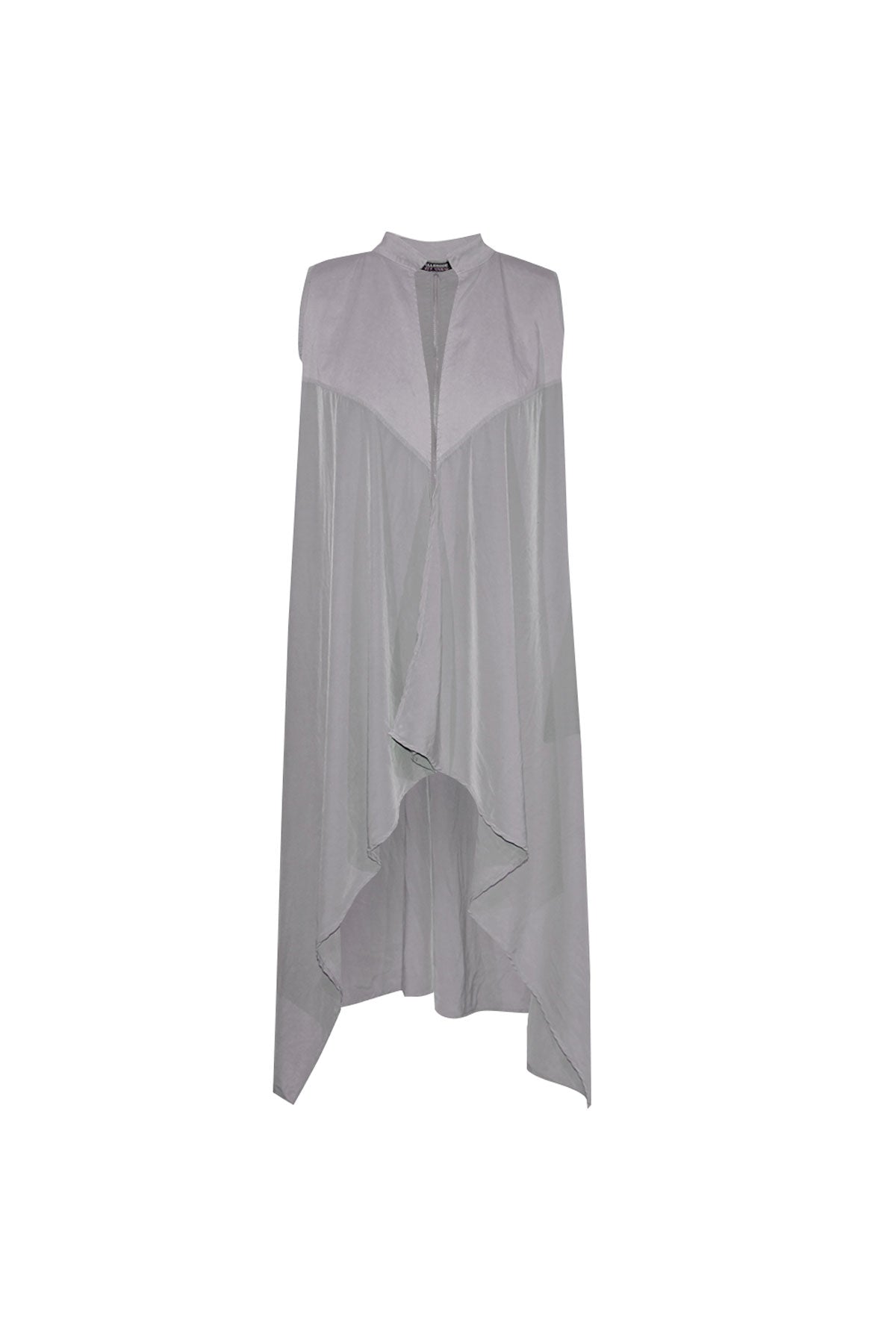 Gri Uzun Yelek 5247