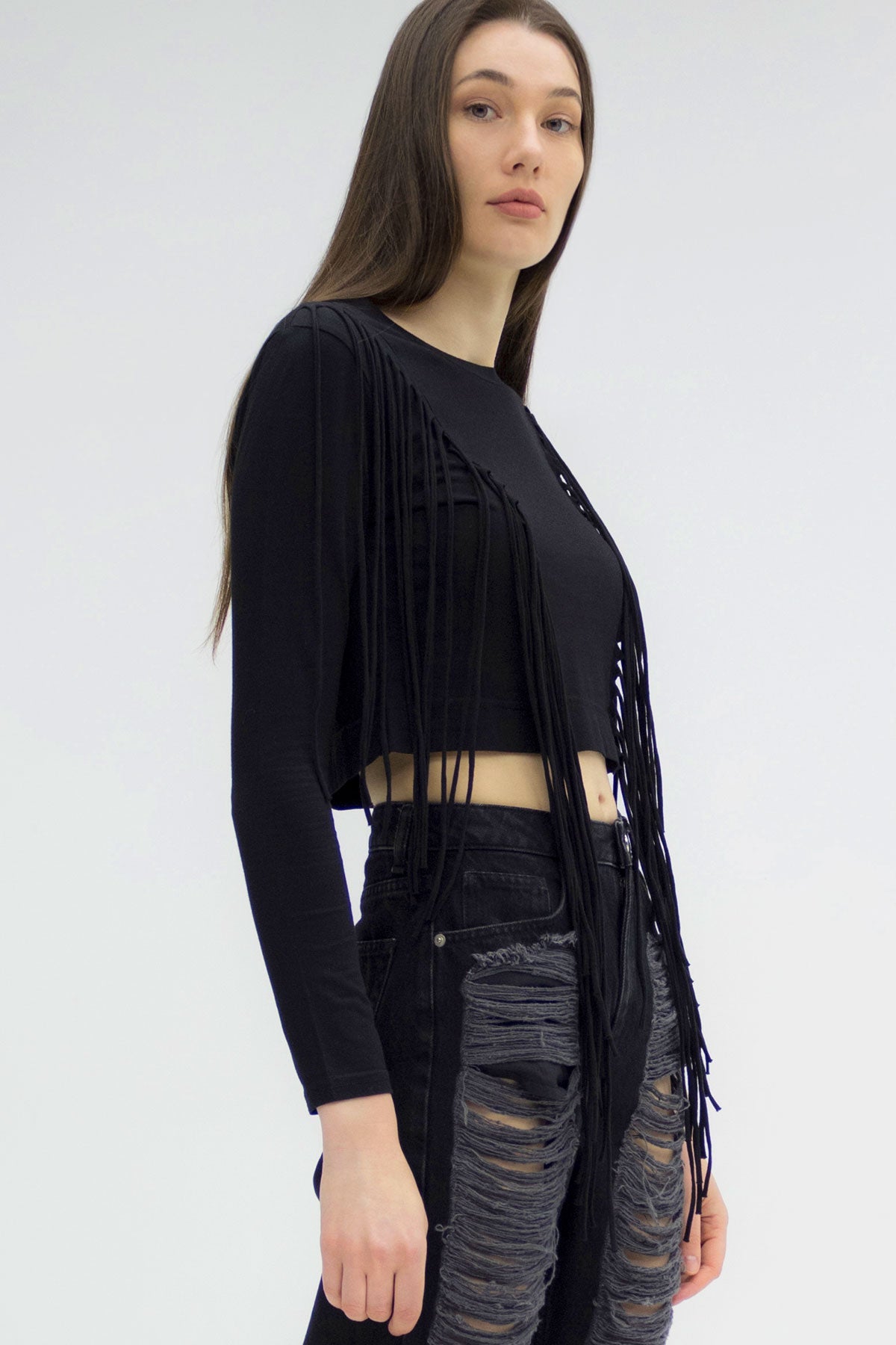 Siyah Uzun T-shirt 5360