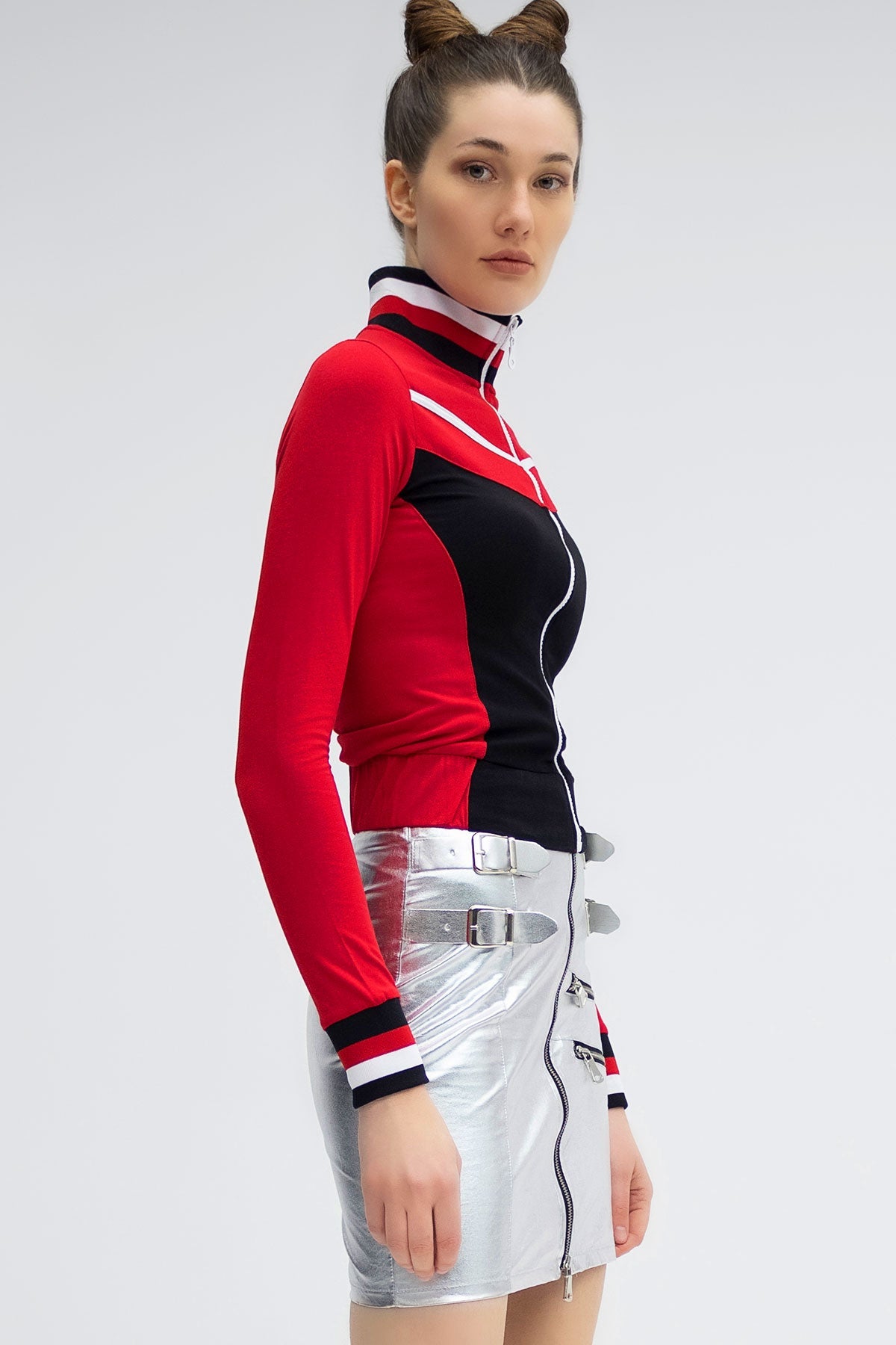Kirmizi Siyah Sweatshirt 5416