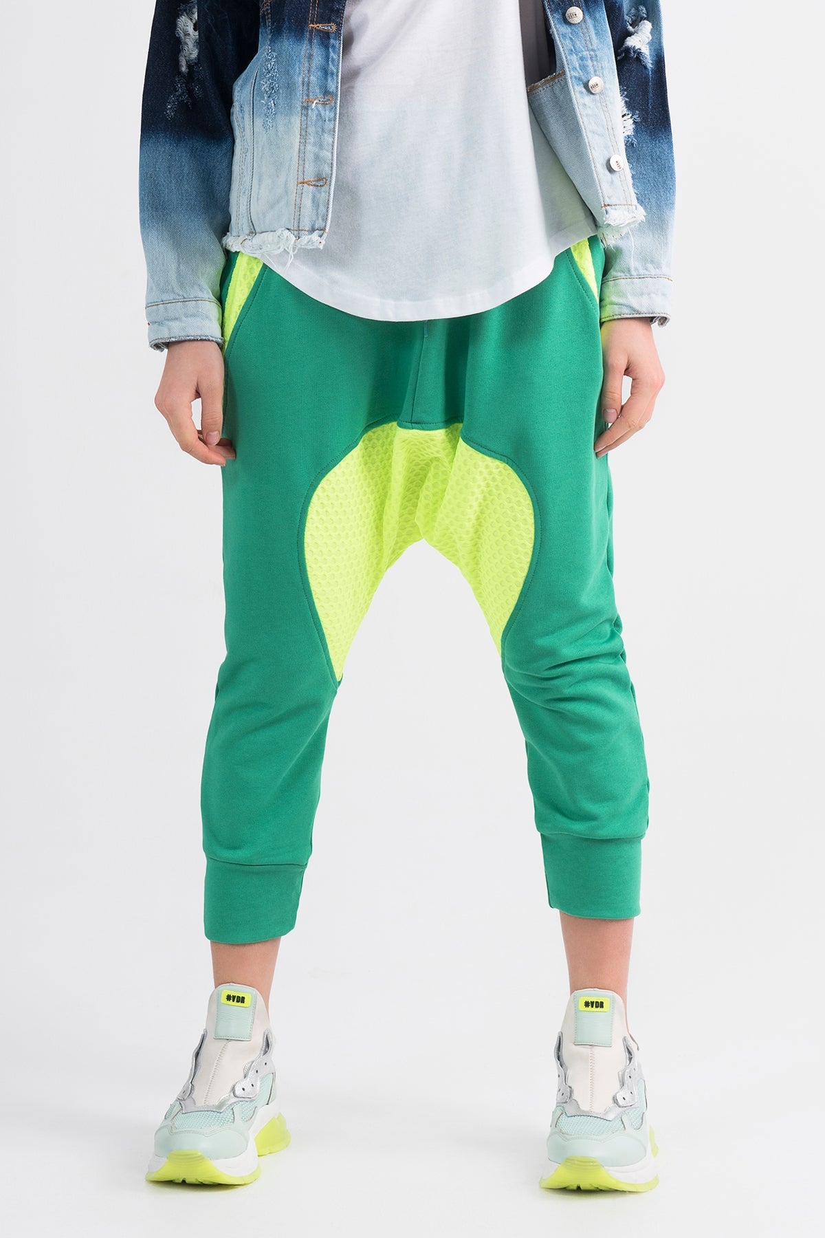 Yesil Sari Neon Pantolon 7094