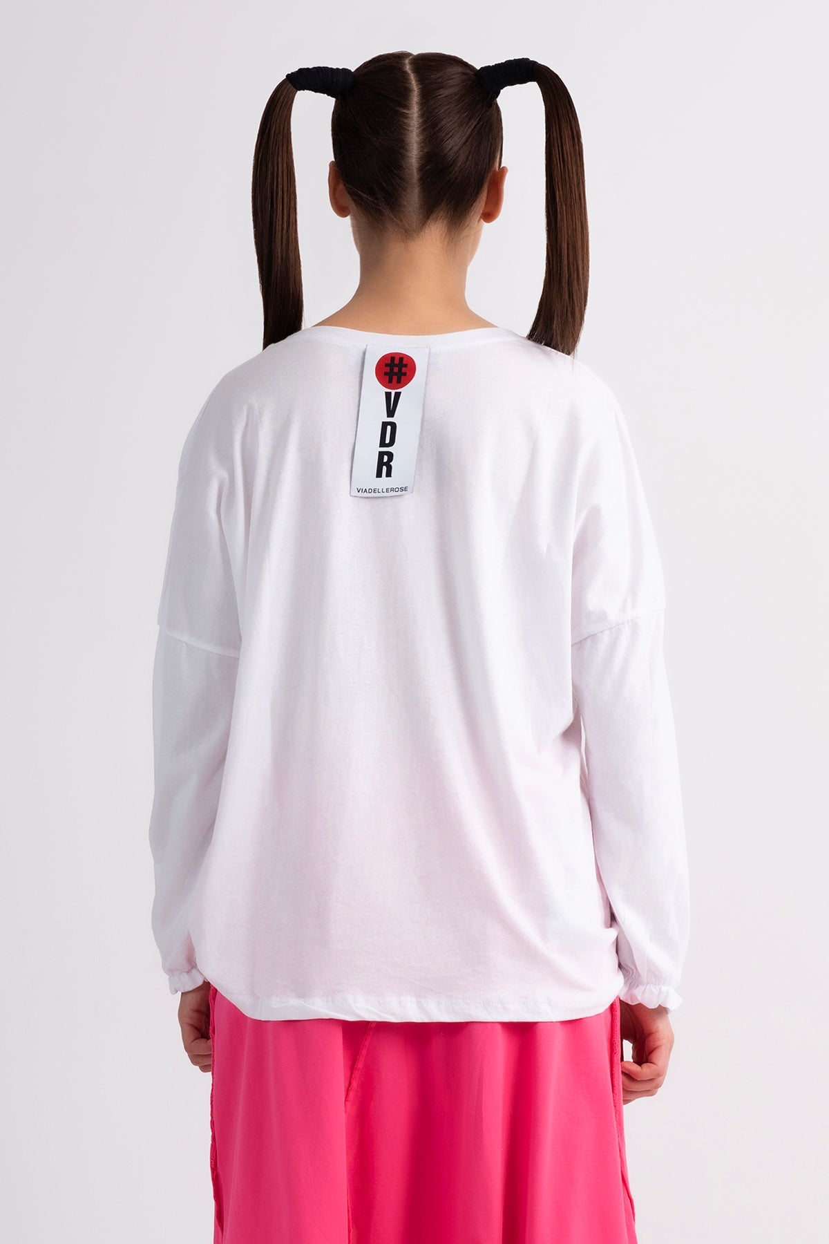 Beyaz Uzun T-shirt 7106