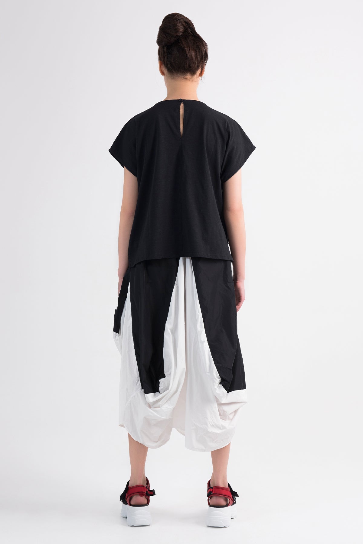 Siyah Beyaz Etek 7154