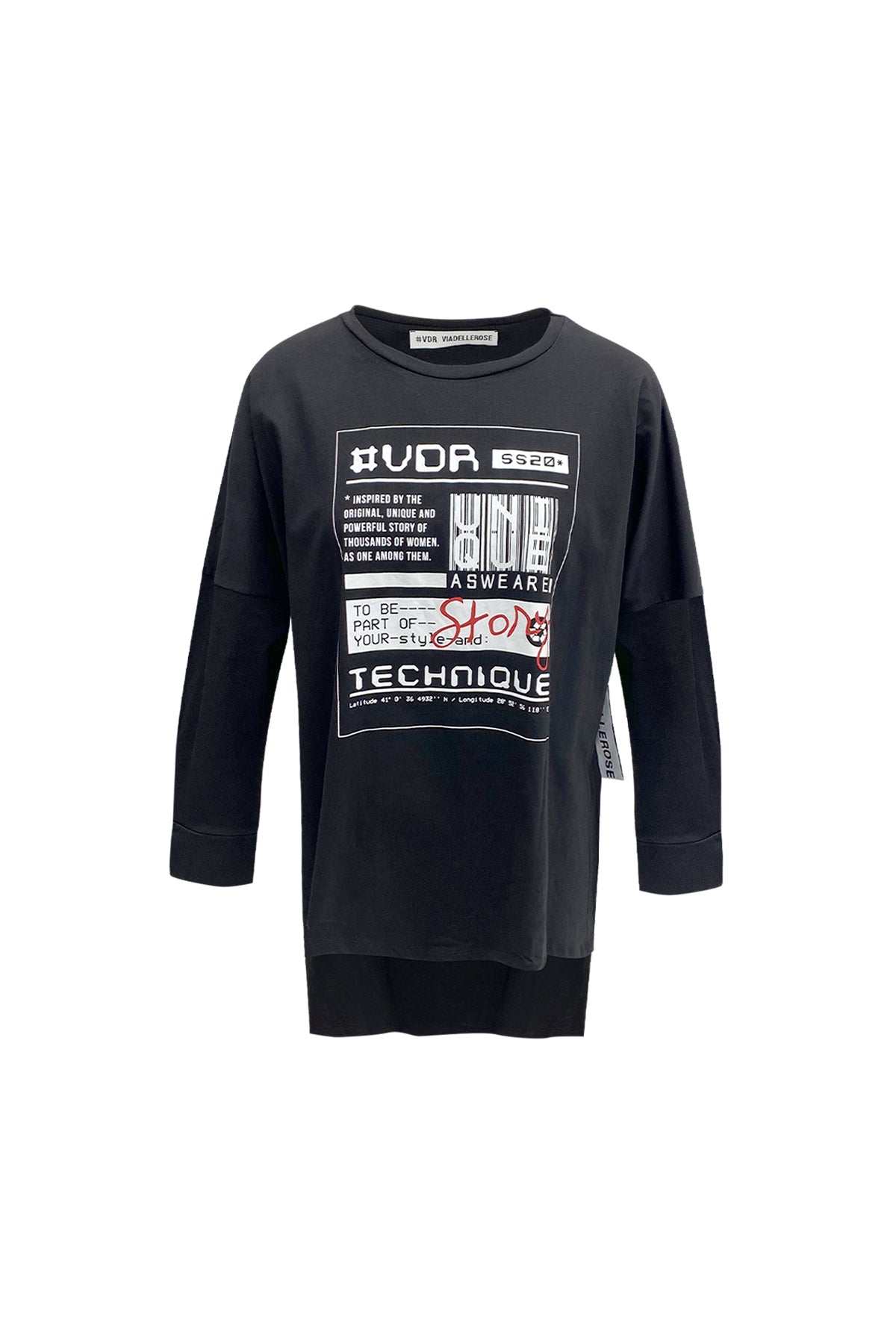 Siyah Uzun T-shirt 7169