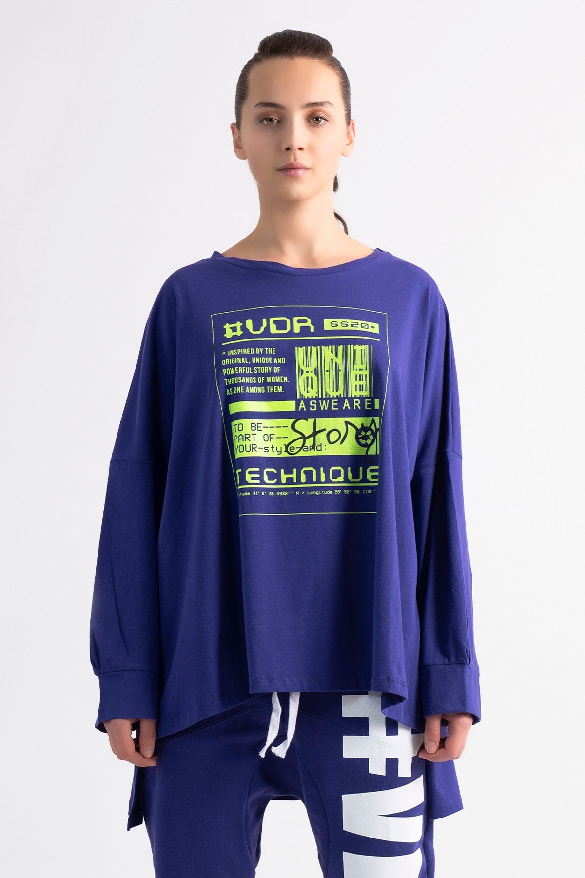 Beyaz Uzun T-shirt 7169