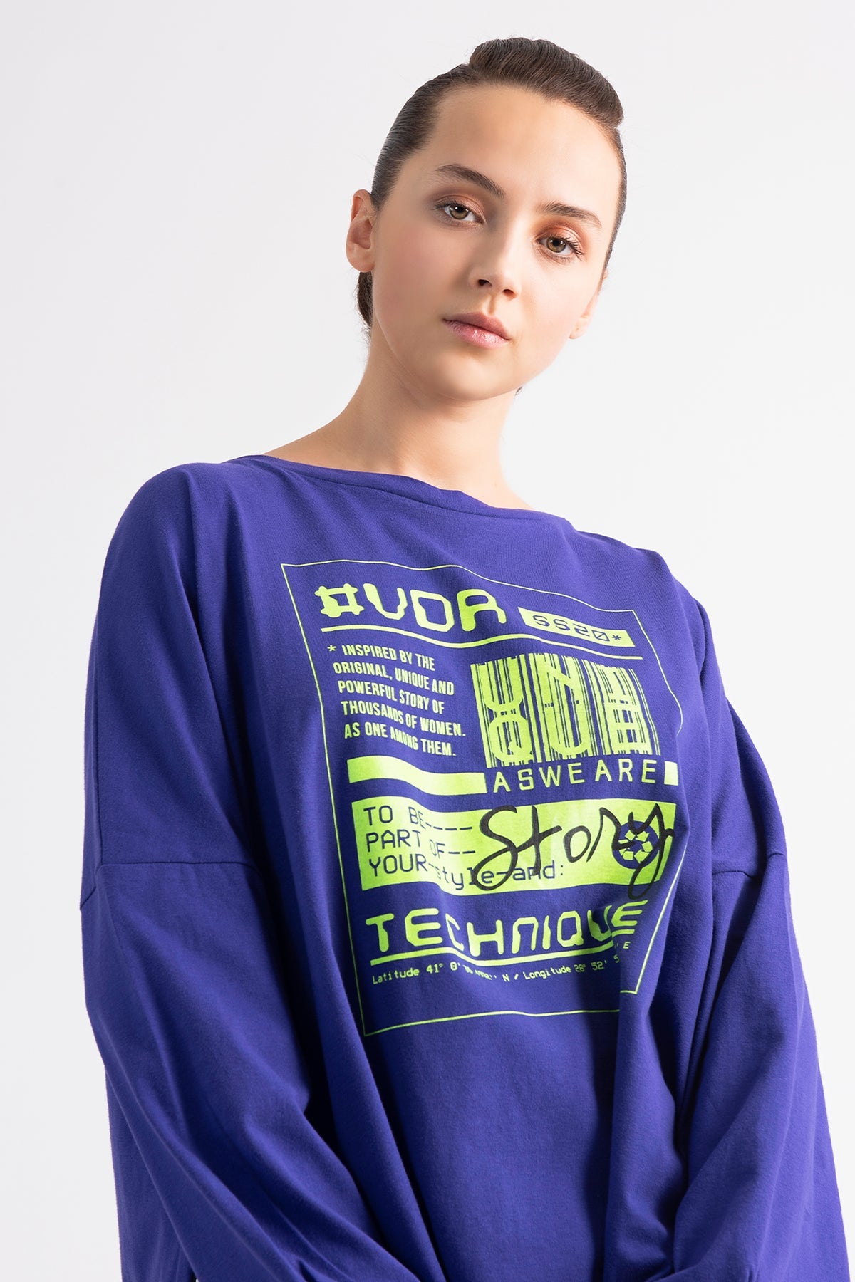 Mor Uzun T-shirt 7169