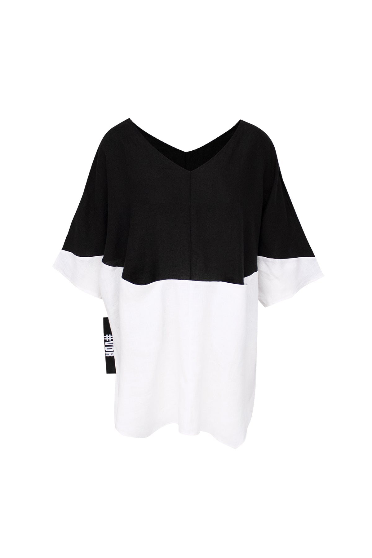 Siyah Beyaz Bluz 7228