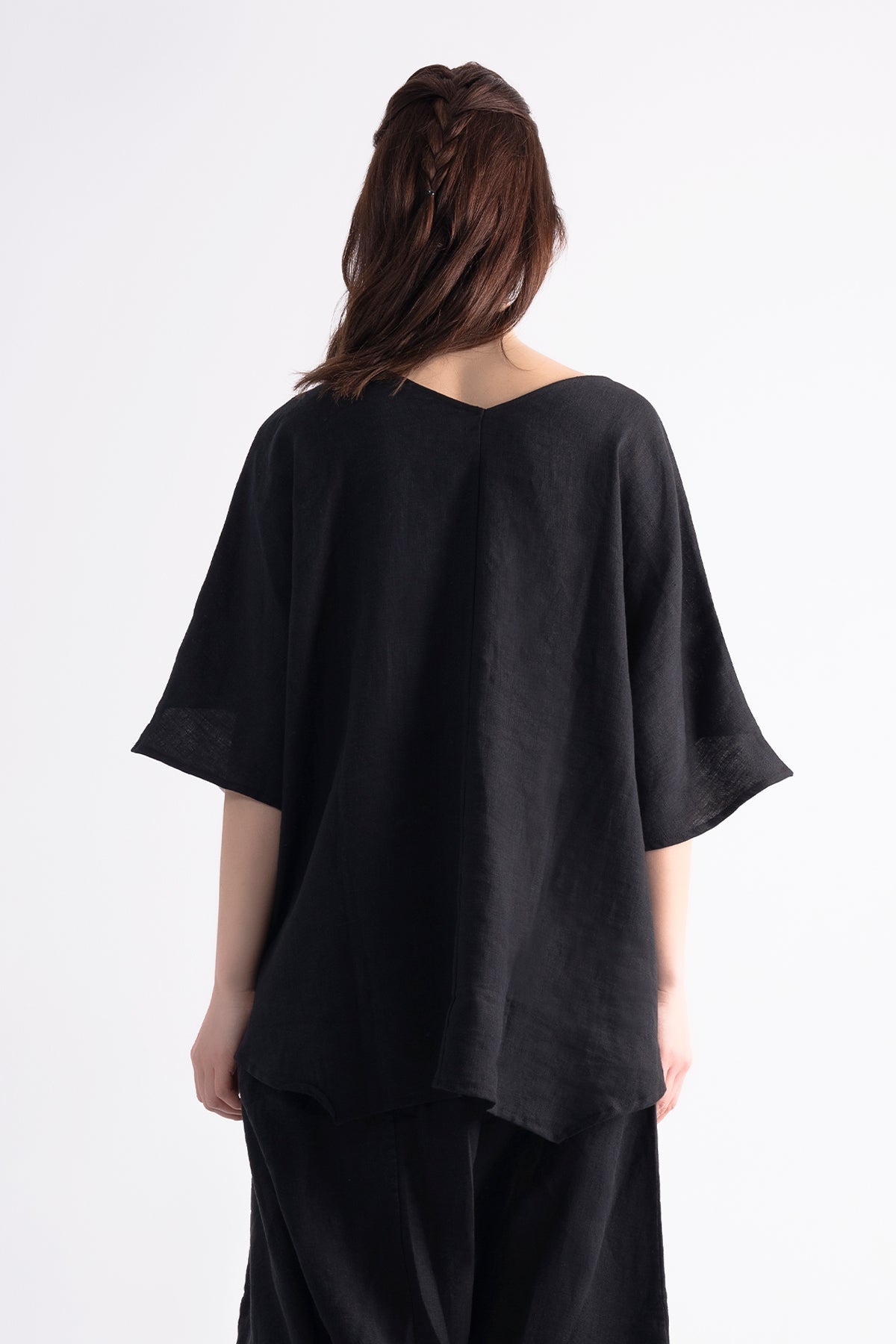 Siyah Beyaz Bluz 7228