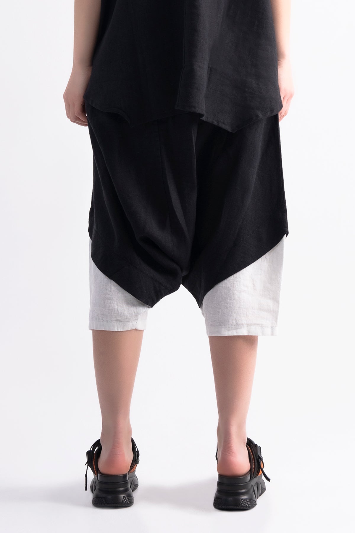 Siyah Beyaz Pantolon 7269