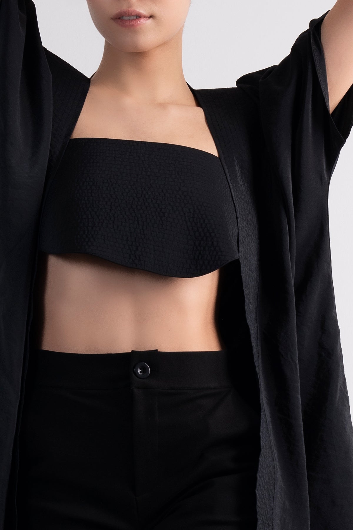 Siyah Kimono 7323