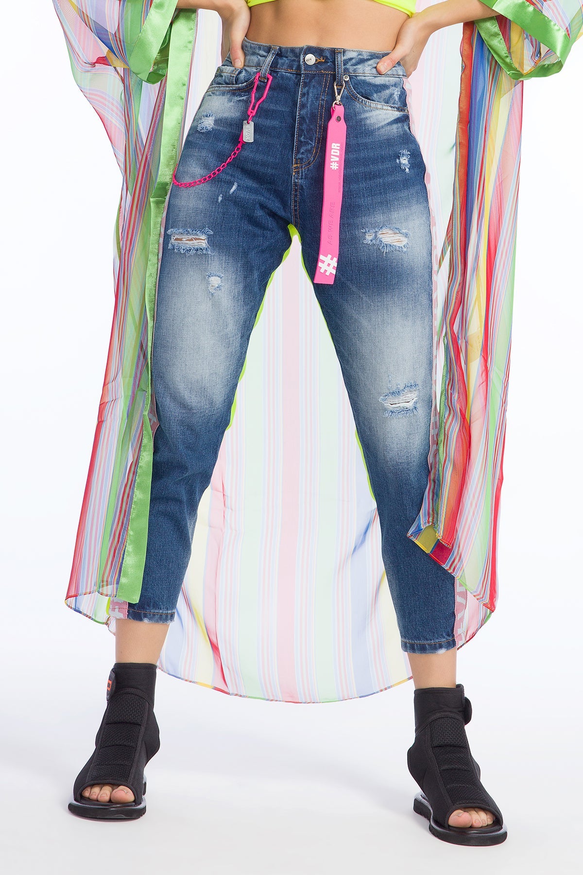 Mavi Sari Pantolon 9008