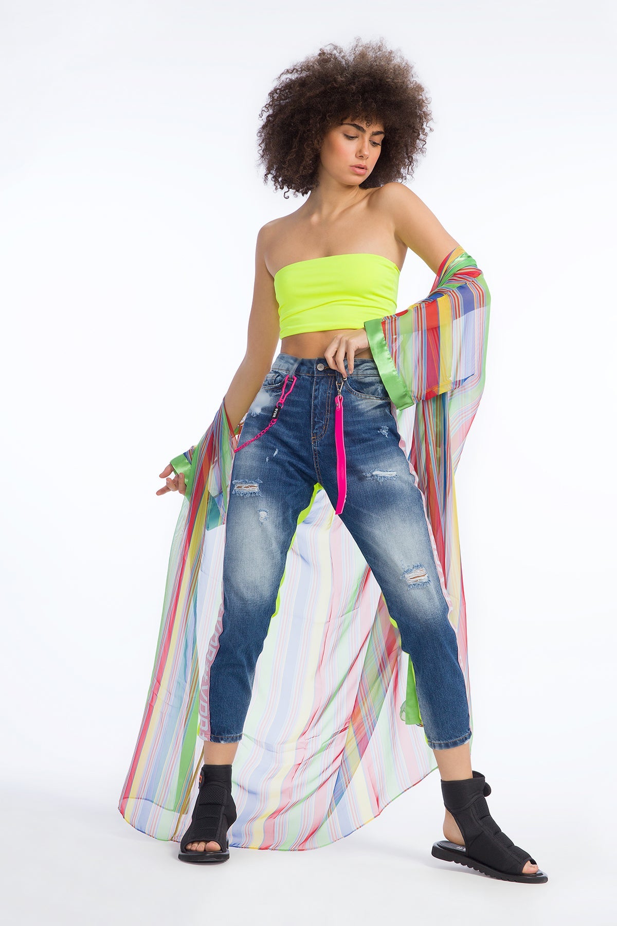 Mavi Sari Pantolon 9008