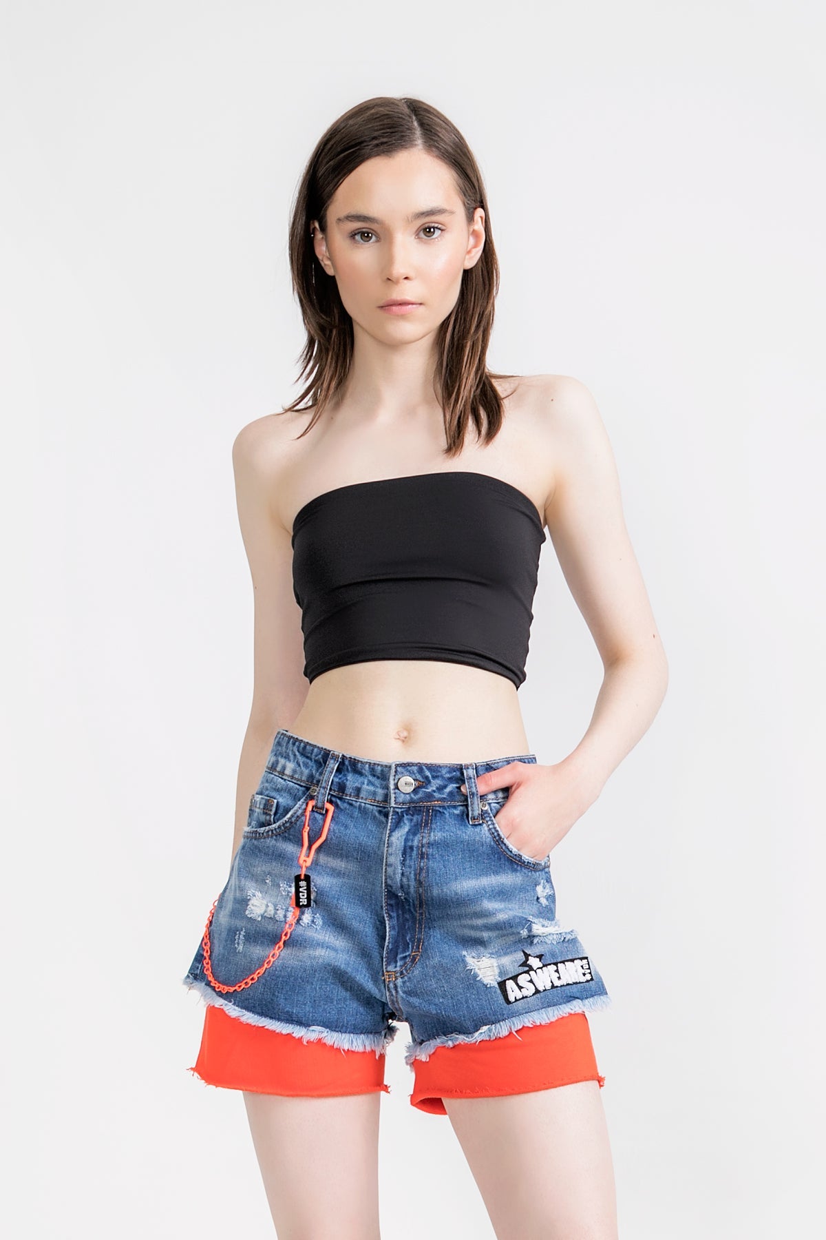 Mavi Turuncu Sort 9011