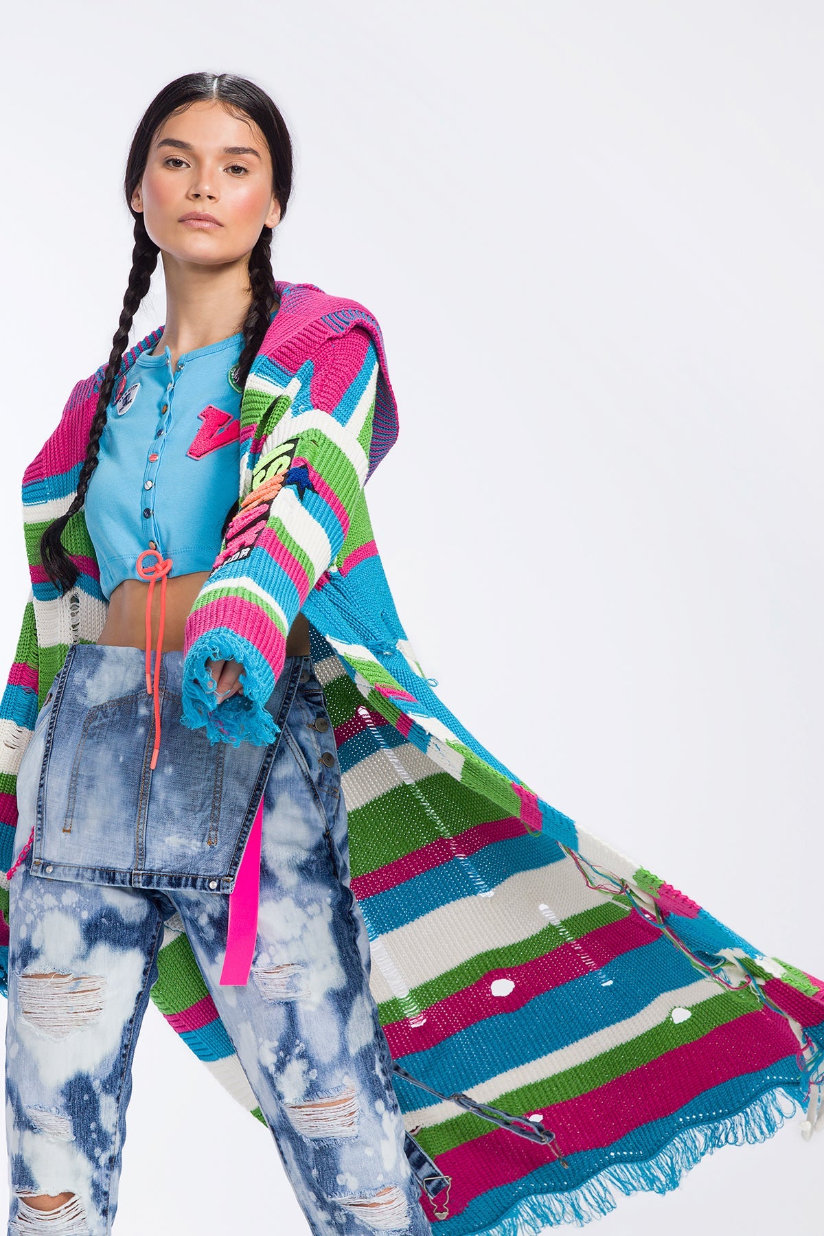 Çok Renkli Hirka 9035