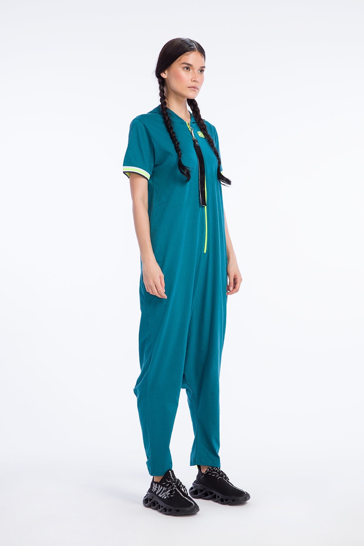 Koyu Yesil Tulum 9077