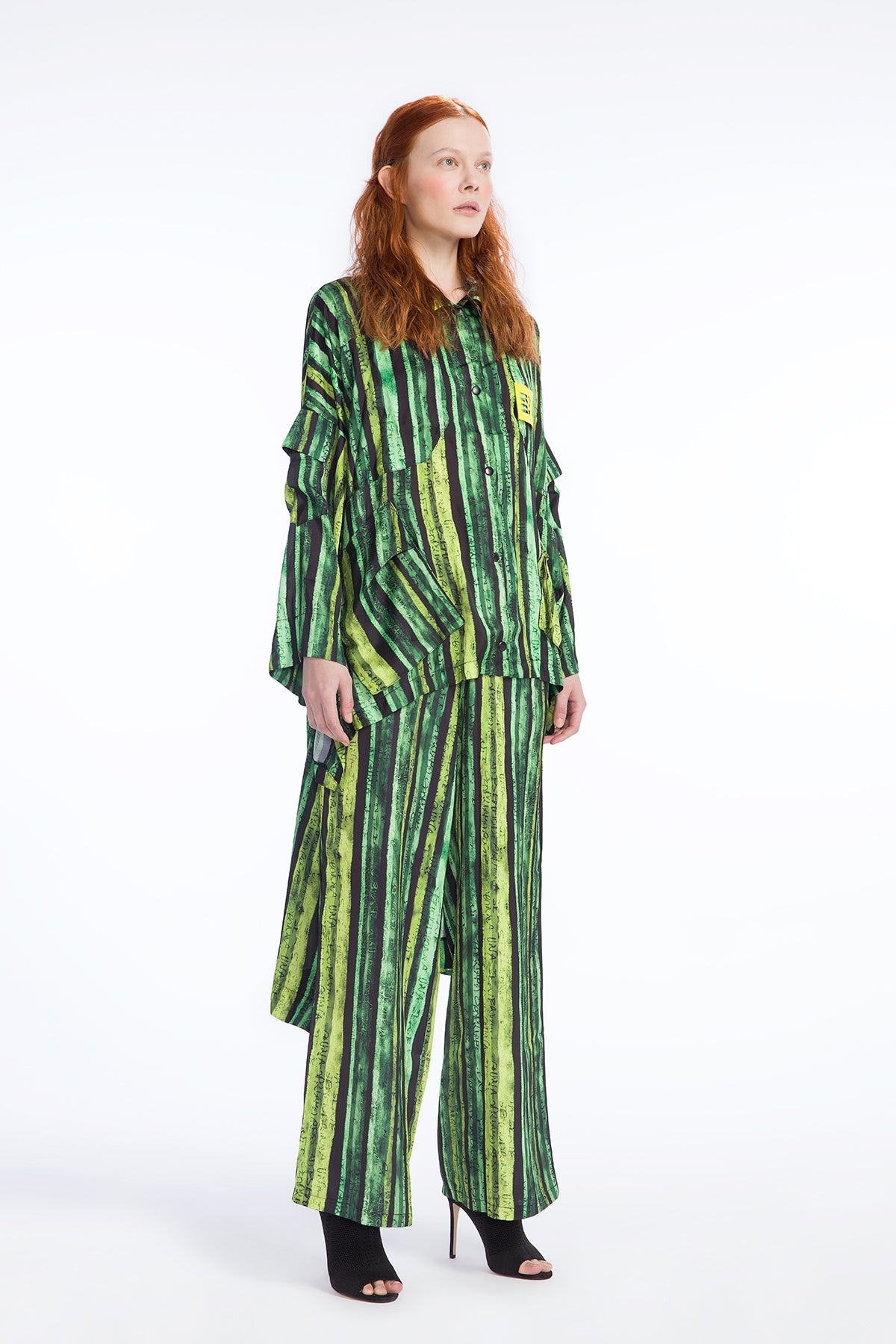 Siyah Yesil Pantolon 9151