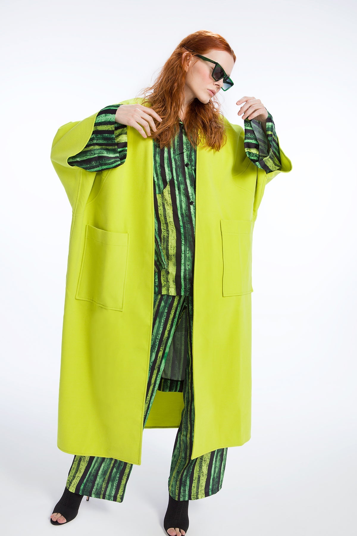 Siyah Yesil Gömlek 9152