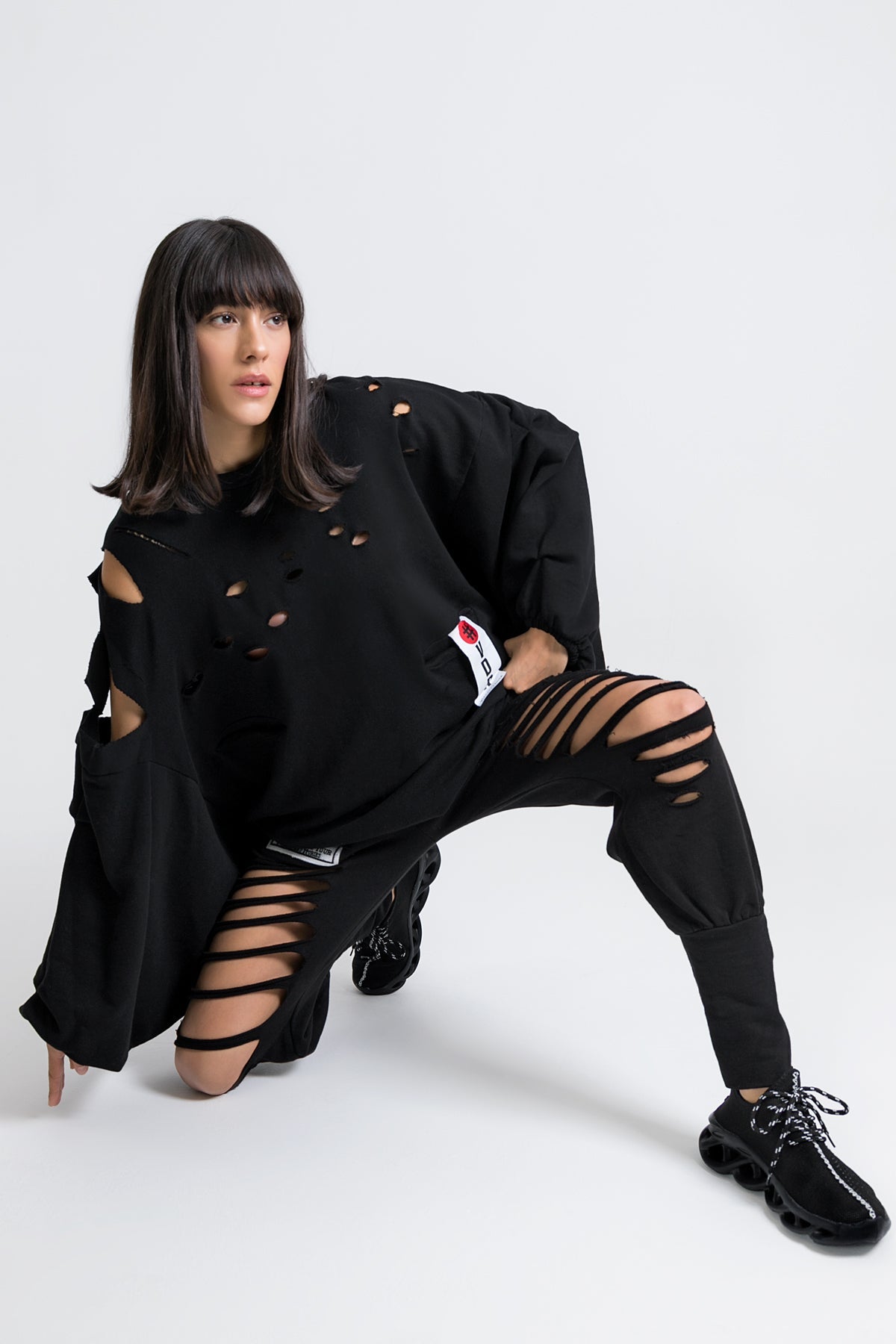 Siyah Sweatshirt 9210