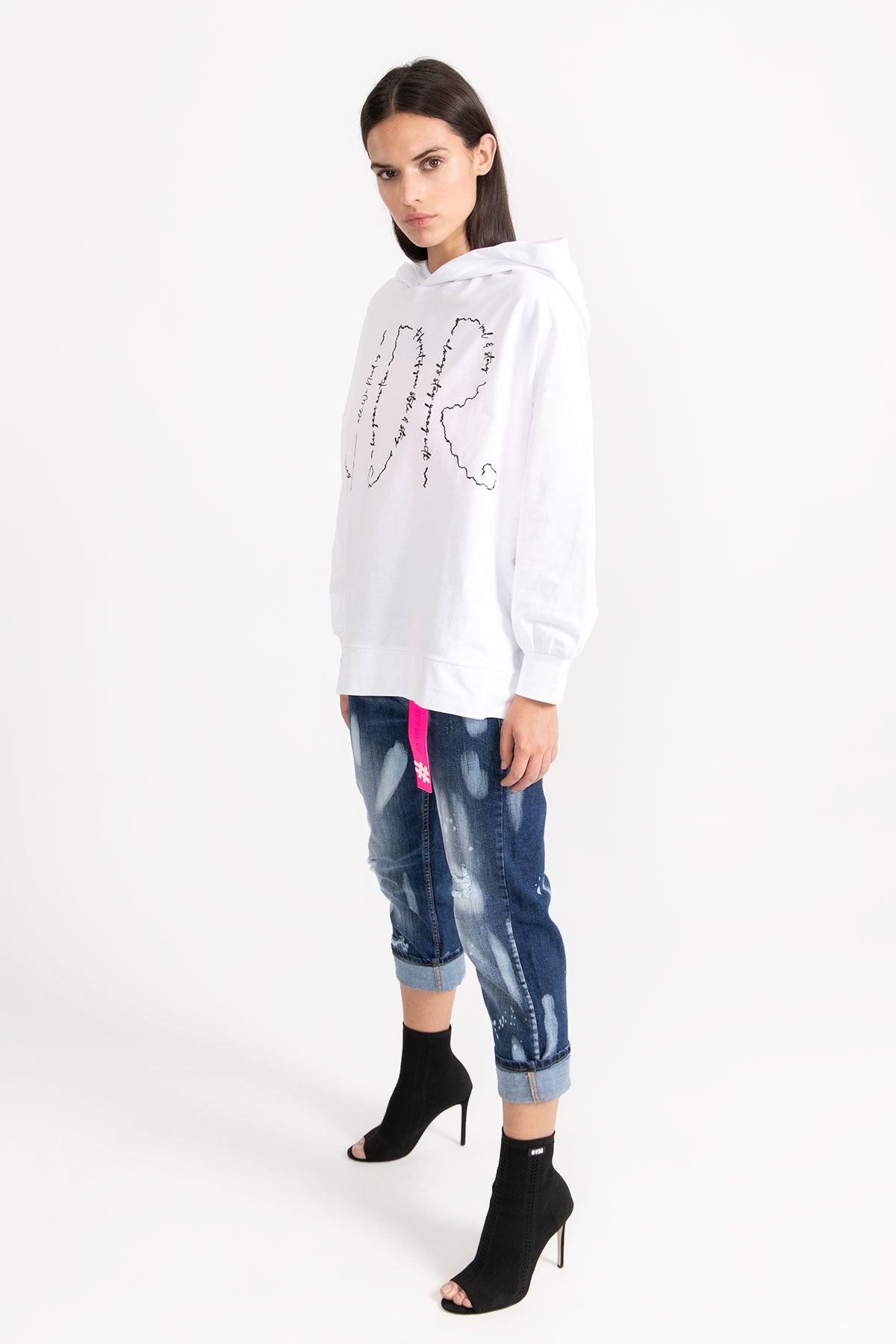 Beyaz Sweatshirt 9218
