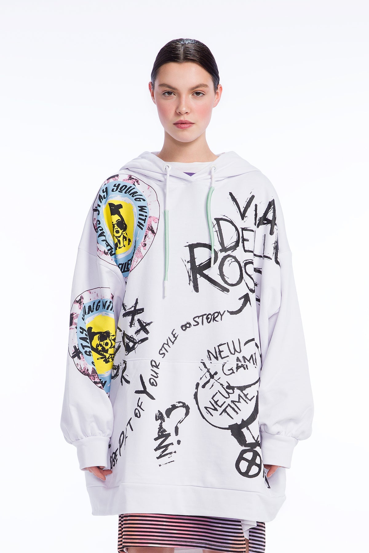 Beyaz Sweatshirt 9230