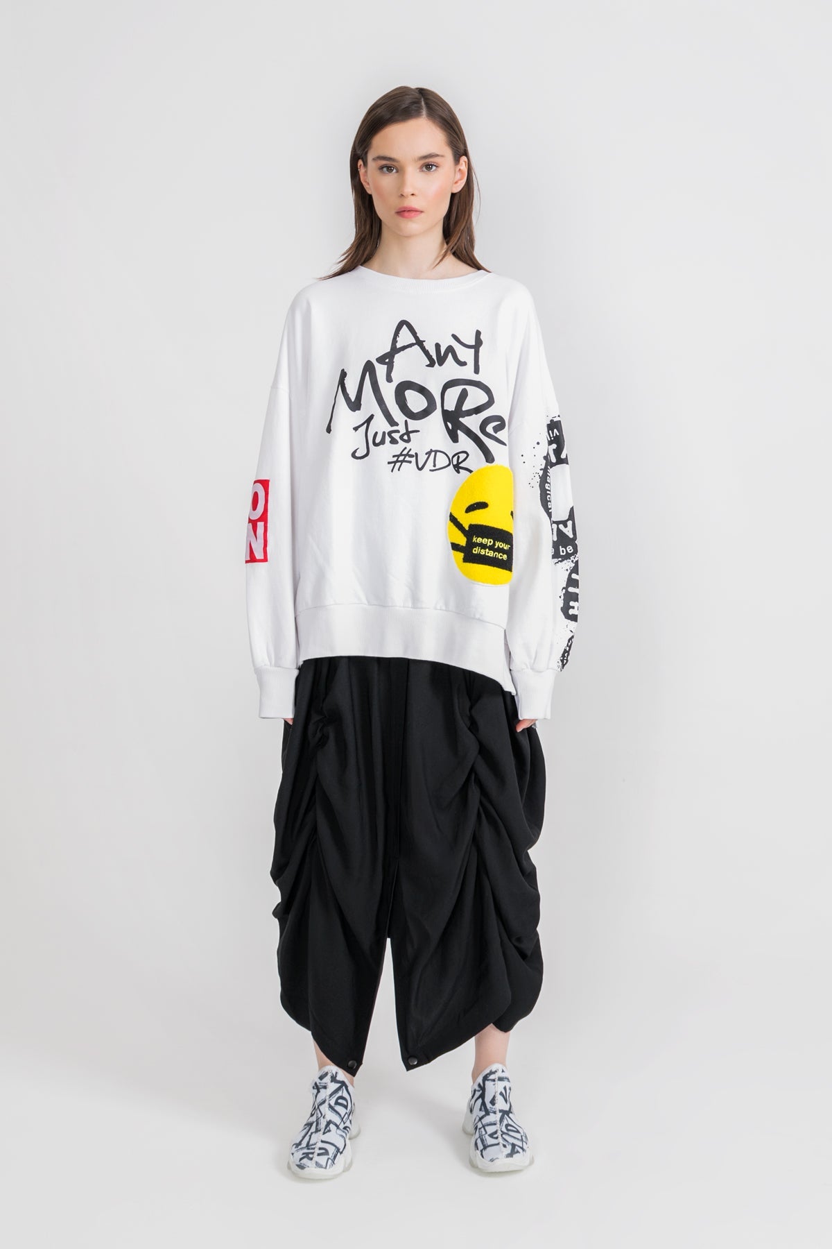 Beyaz Sweatshirt 9234