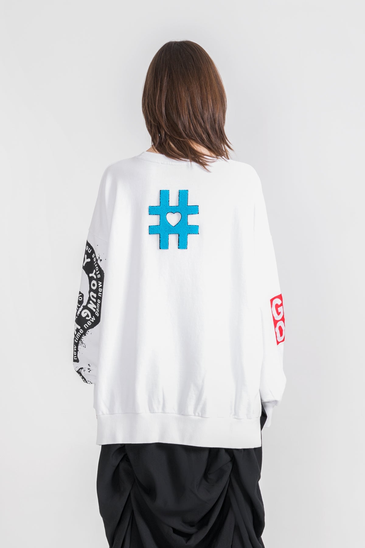 Beyaz Sweatshirt 9234